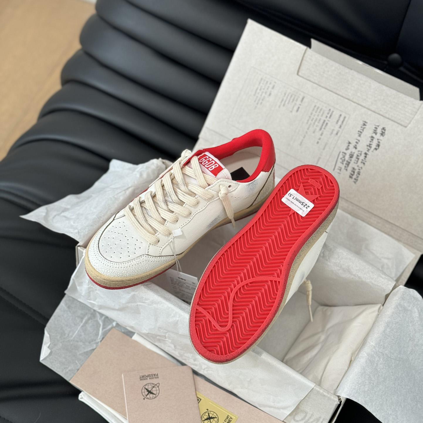 Golden Goose Ball Star 'White Red'  - EUR FASHION
