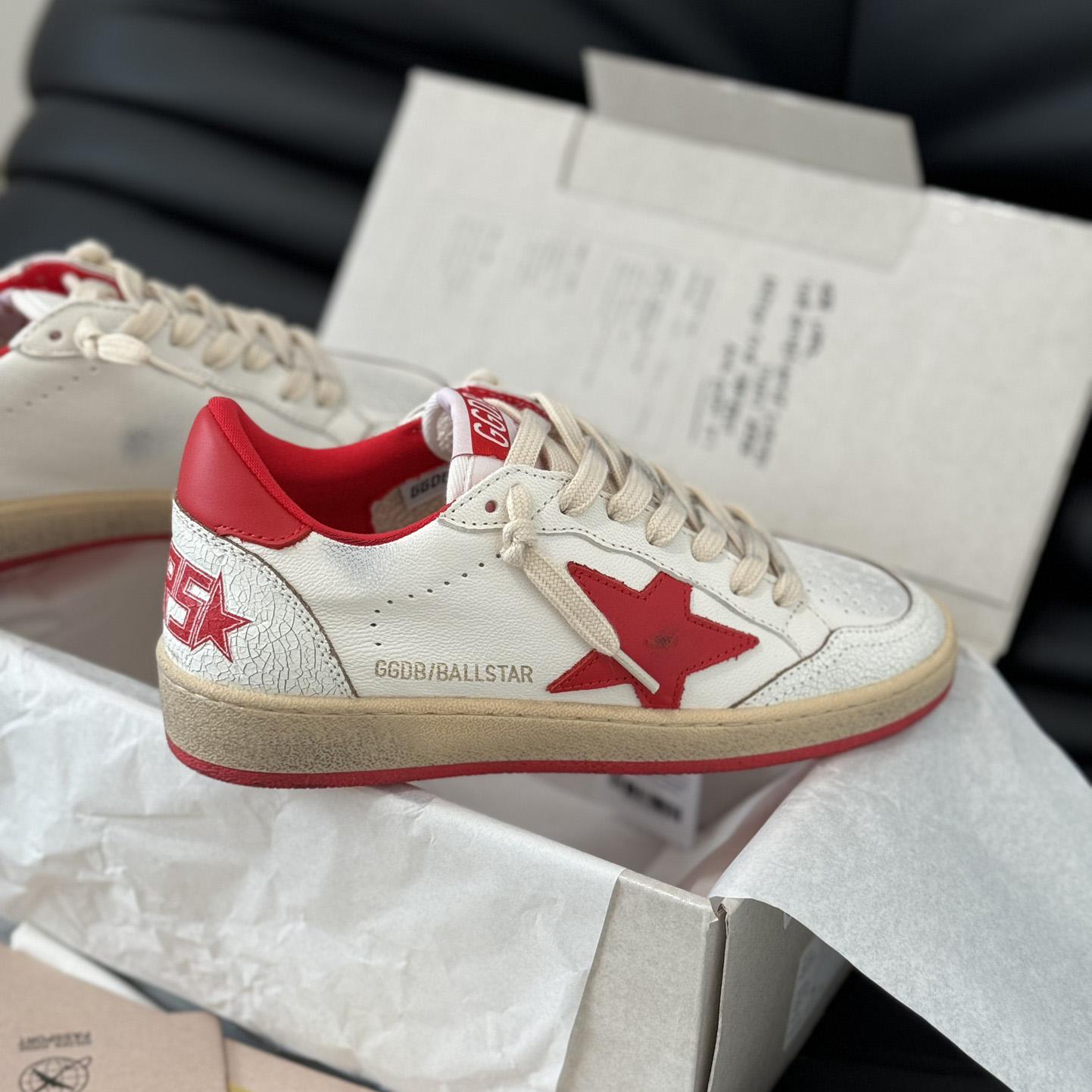 Golden Goose Ball Star 'White Red'  - EUR FASHION