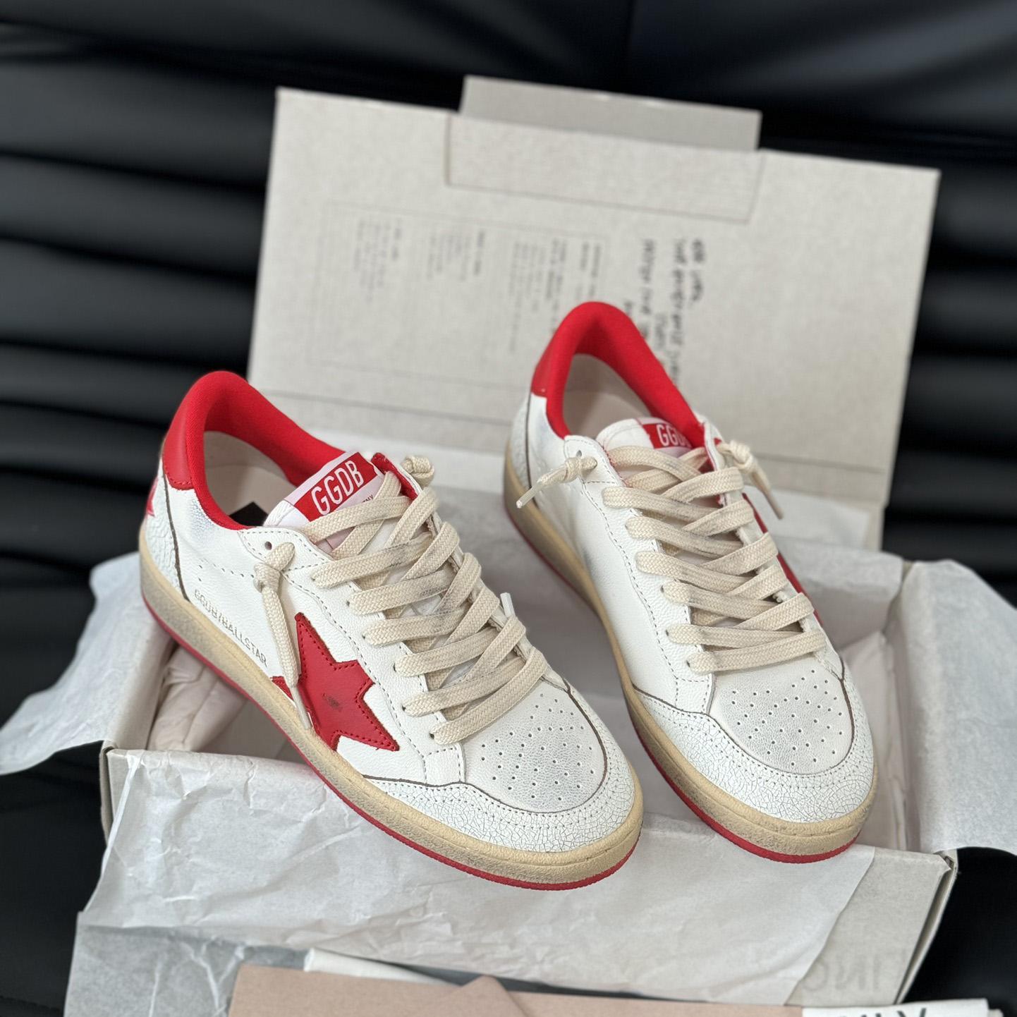 Golden Goose Ball Star 'White Red'  - EUR FASHION