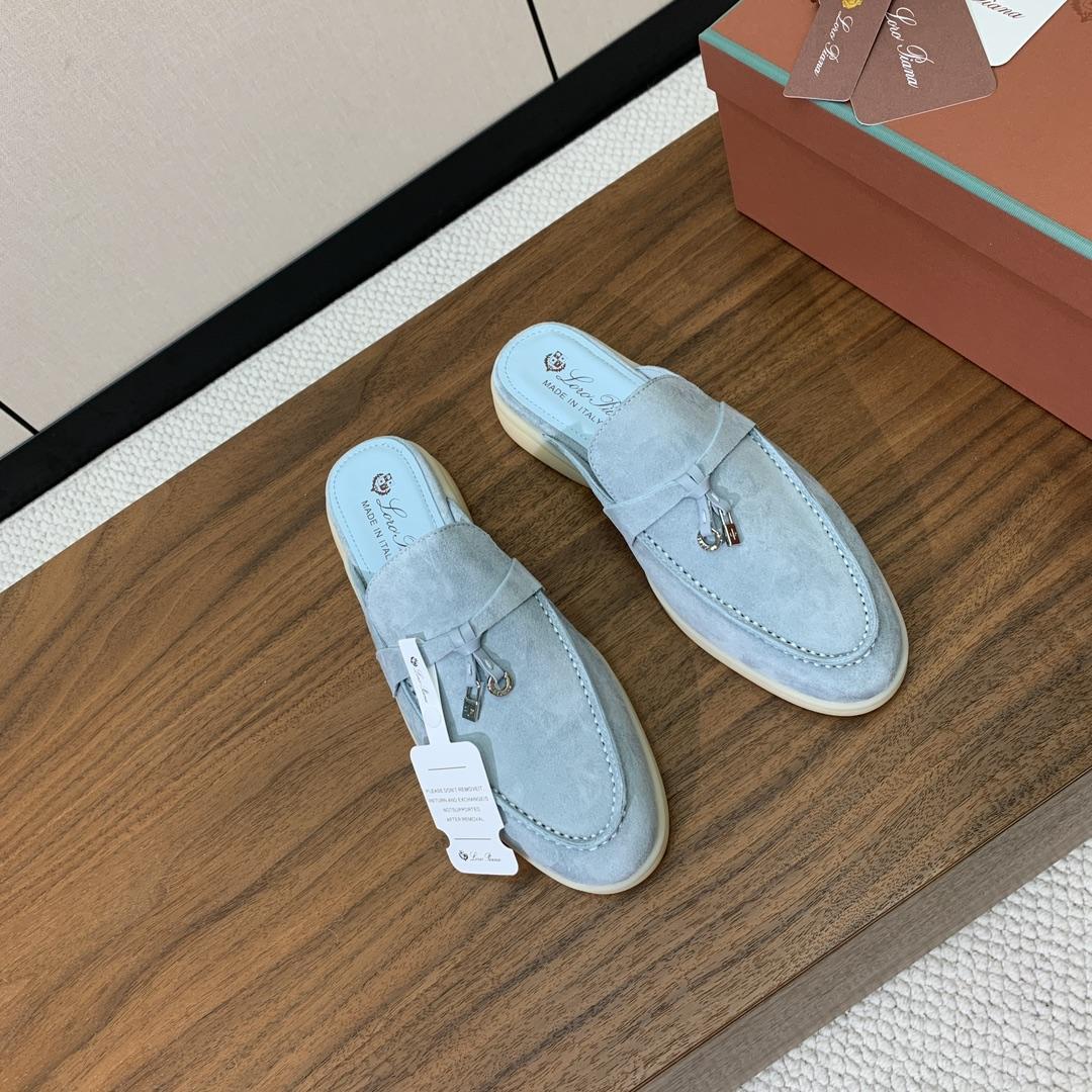 Loro Piana Charms Walk Babouche Loafer  - EUR FASHION