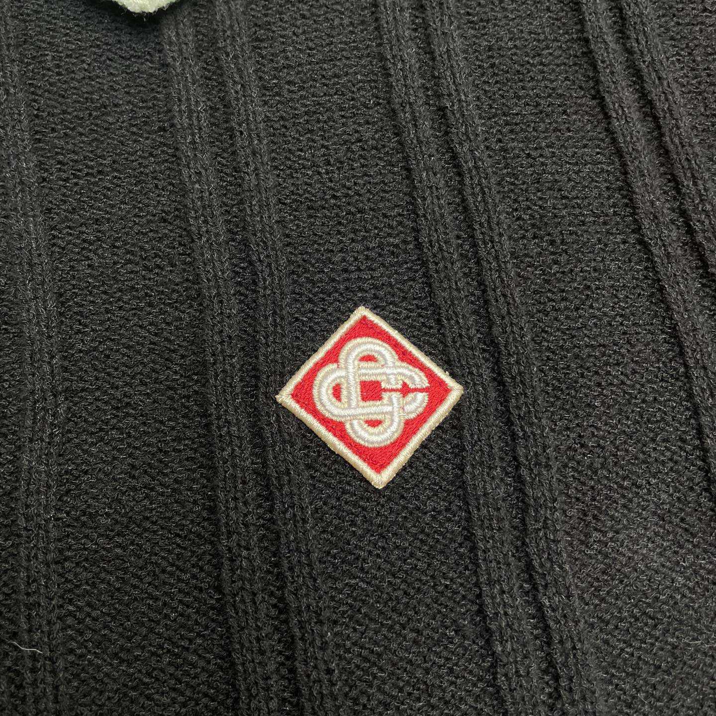 Casablanca Boucle Long Sleeve Polo Shirt     D0101 - EUR FASHION