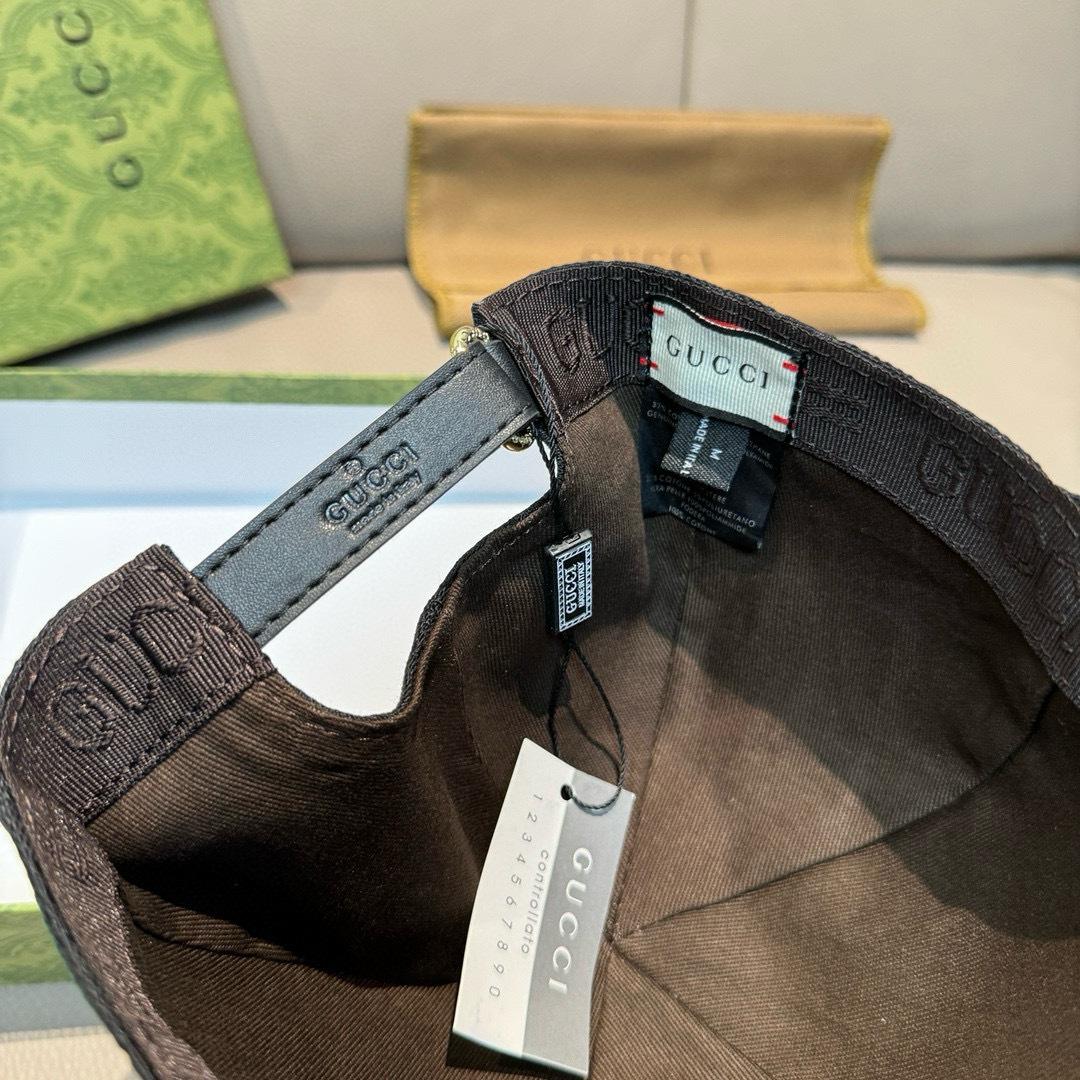 Gucci Original GG Canvas Baseball Hat With Web - EUR FASHION