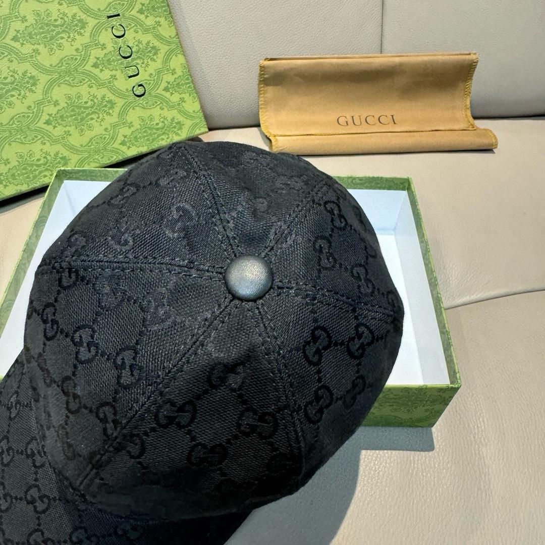 Gucci Original GG Canvas Baseball Hat With Web - EUR FASHION