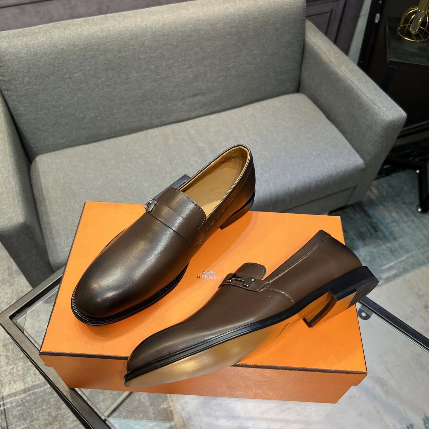 Hermes Leather Loafers  - EUR FASHION