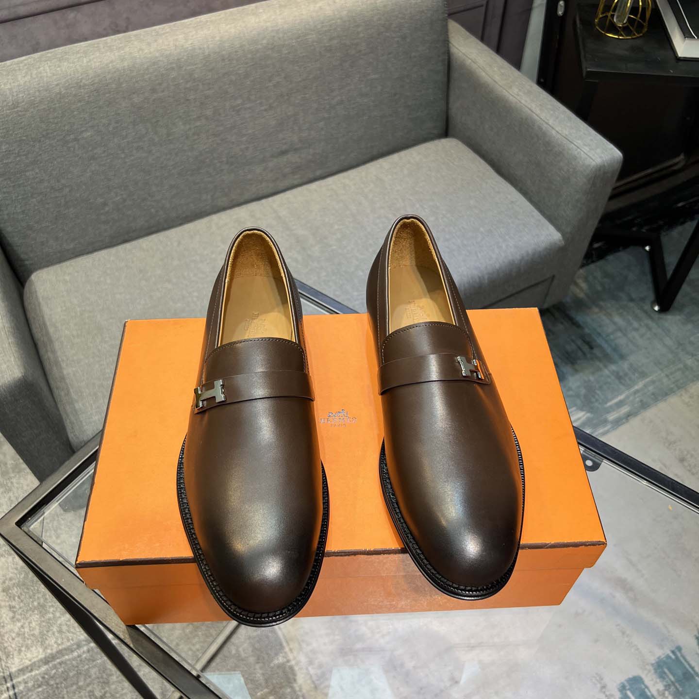 Hermes Leather Loafers  - EUR FASHION