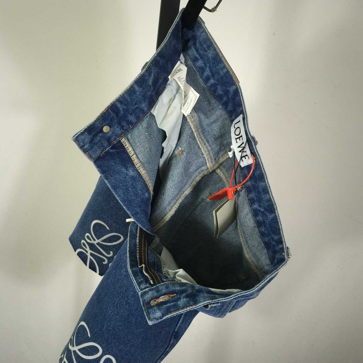 Loewe Anagram Shorts In Denim - EUR FASHION