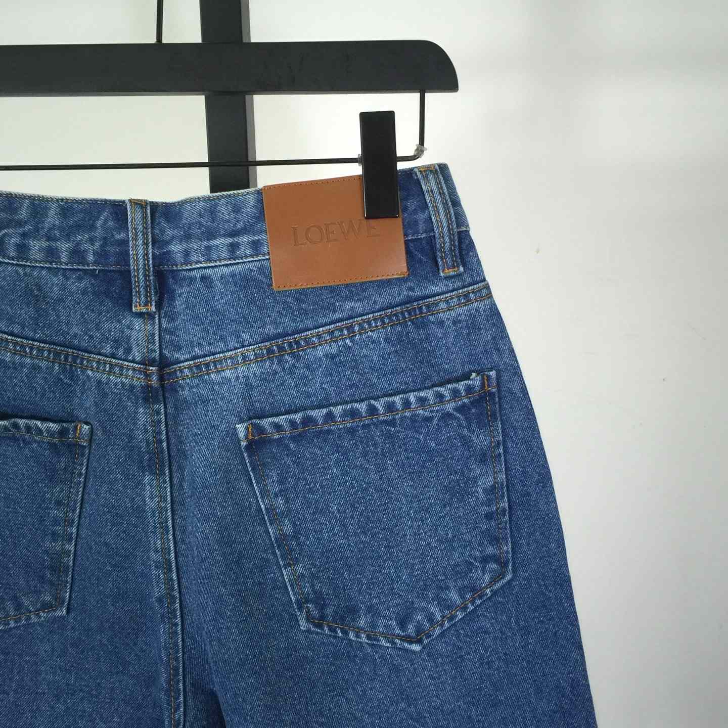 Loewe Anagram Shorts In Denim - EUR FASHION