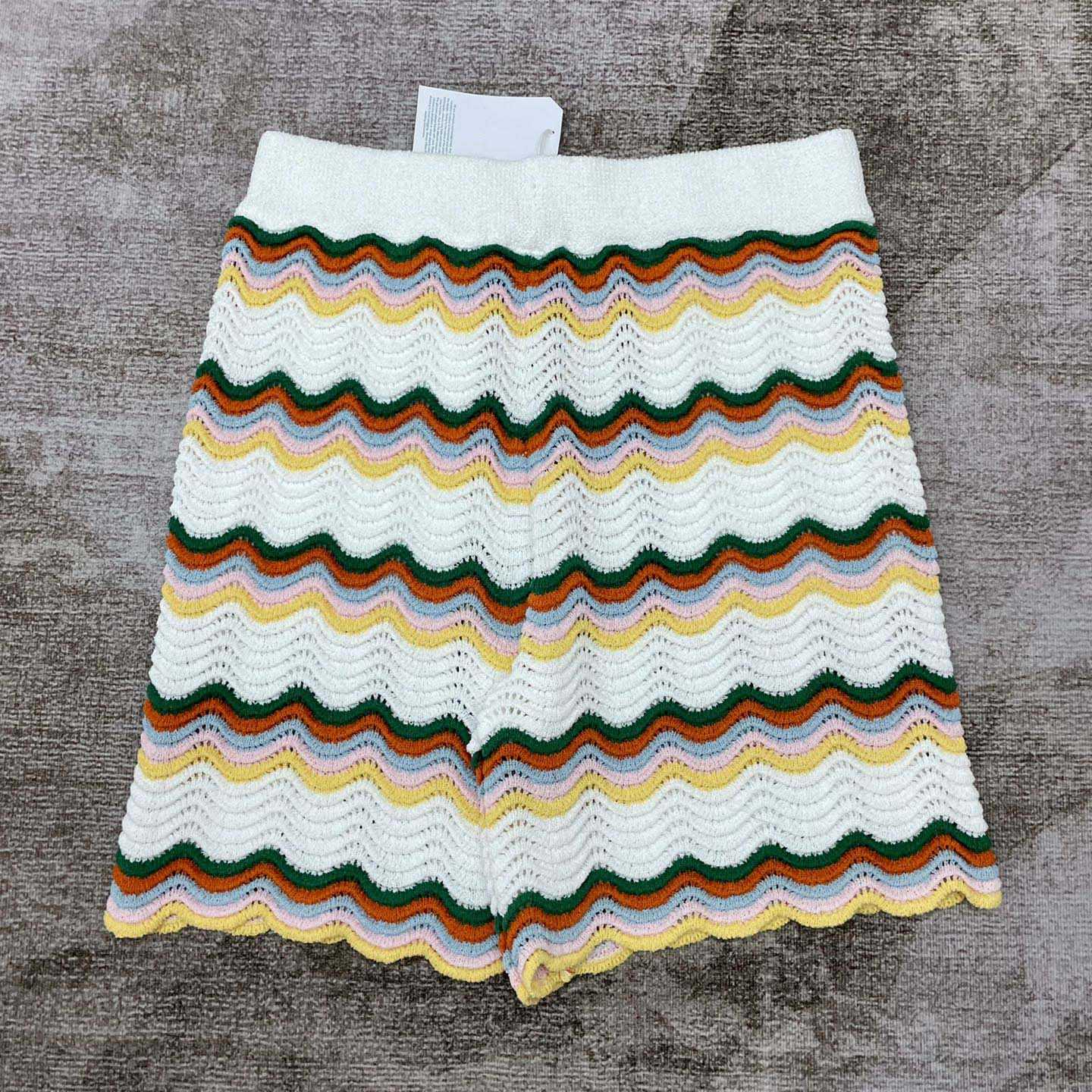 Casablanca Wavy Boucle Shorts   D0059 - EUR FASHION