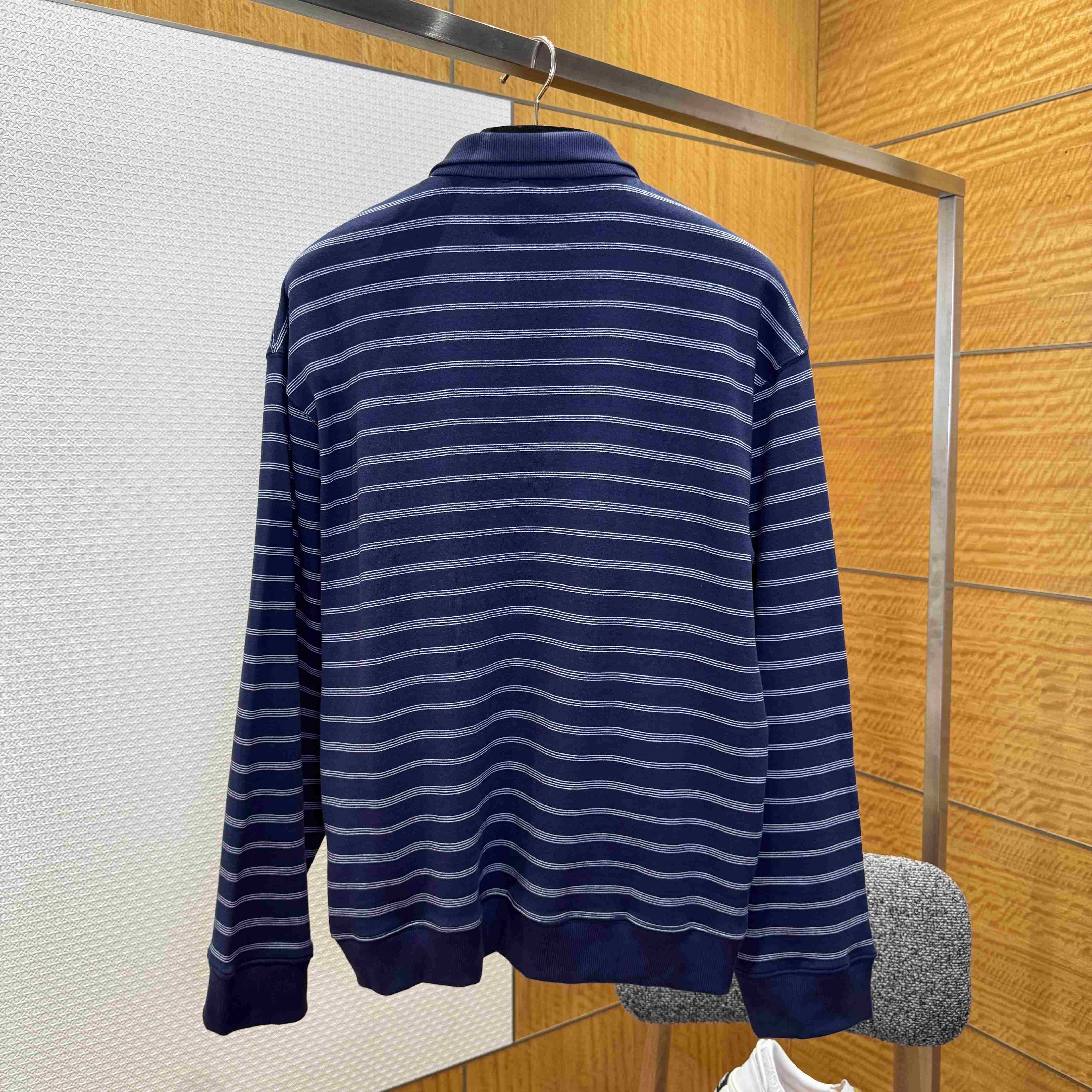 Miu Miu Striped ZIp-Up Polo Shirt - EUR FASHION