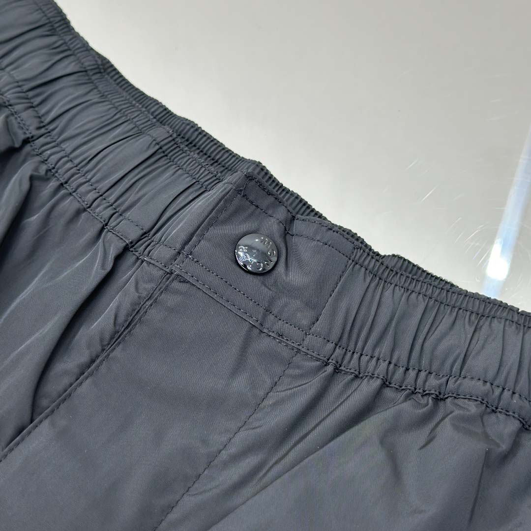Moncler Black Tricolour-Trimmed Swim Shorts - EUR FASHION