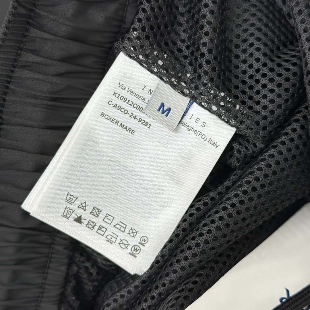 Moncler Black Tricolour-Trimmed Swim Shorts - EUR FASHION
