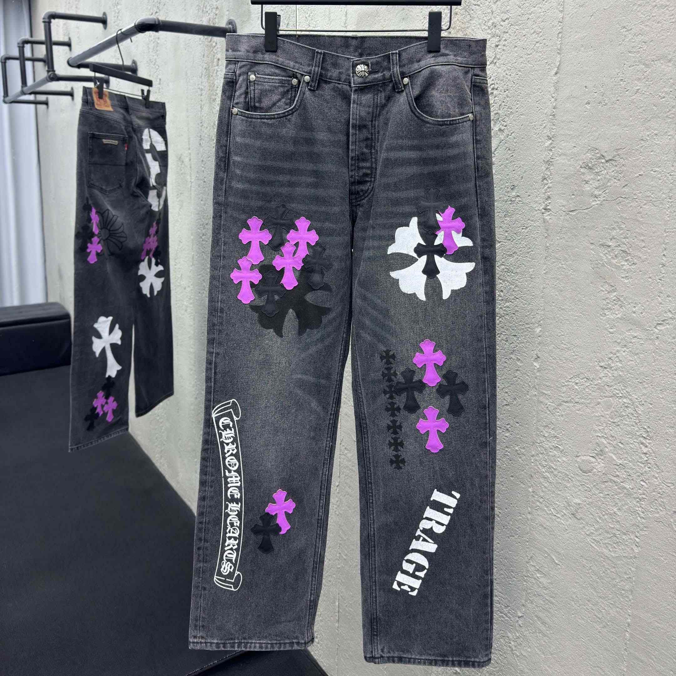 Chrome Hearts Cross Jeans - EUR FASHION