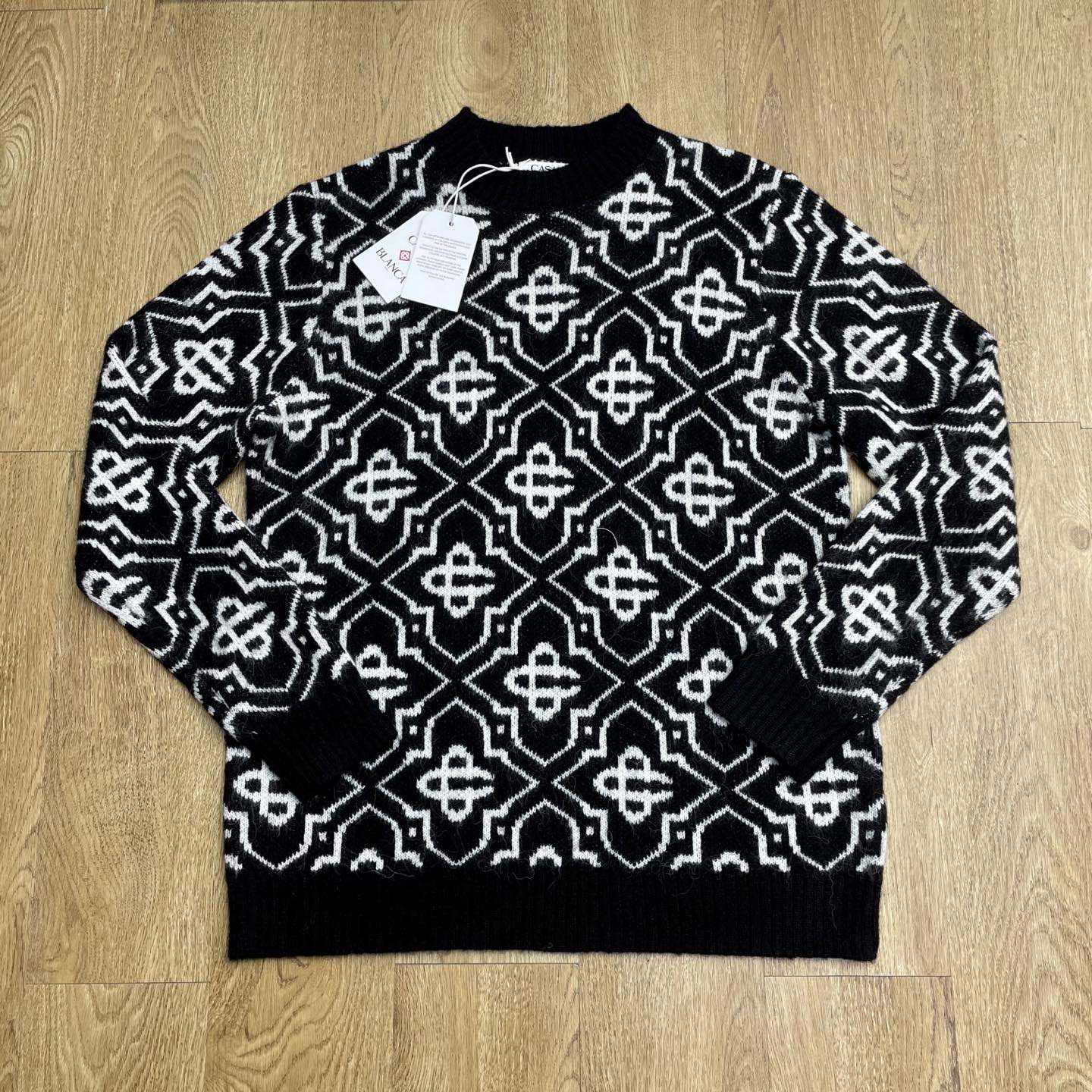 Casablanca Monogram-pattern Knitted Sweater - EUR FASHION