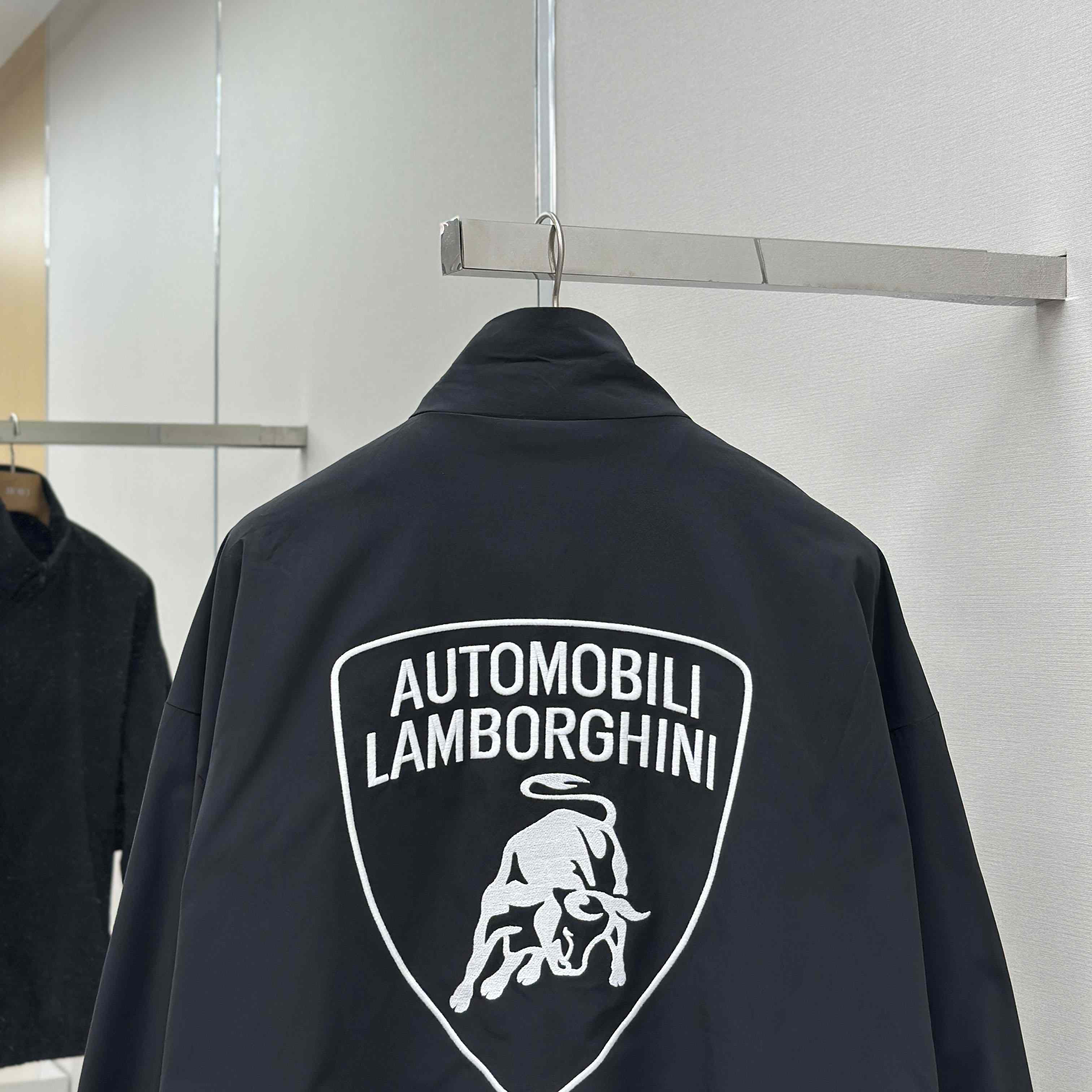 Balenciaga x Automobili Lamborghini Logo-embroidered Track Jacket - EUR FASHION