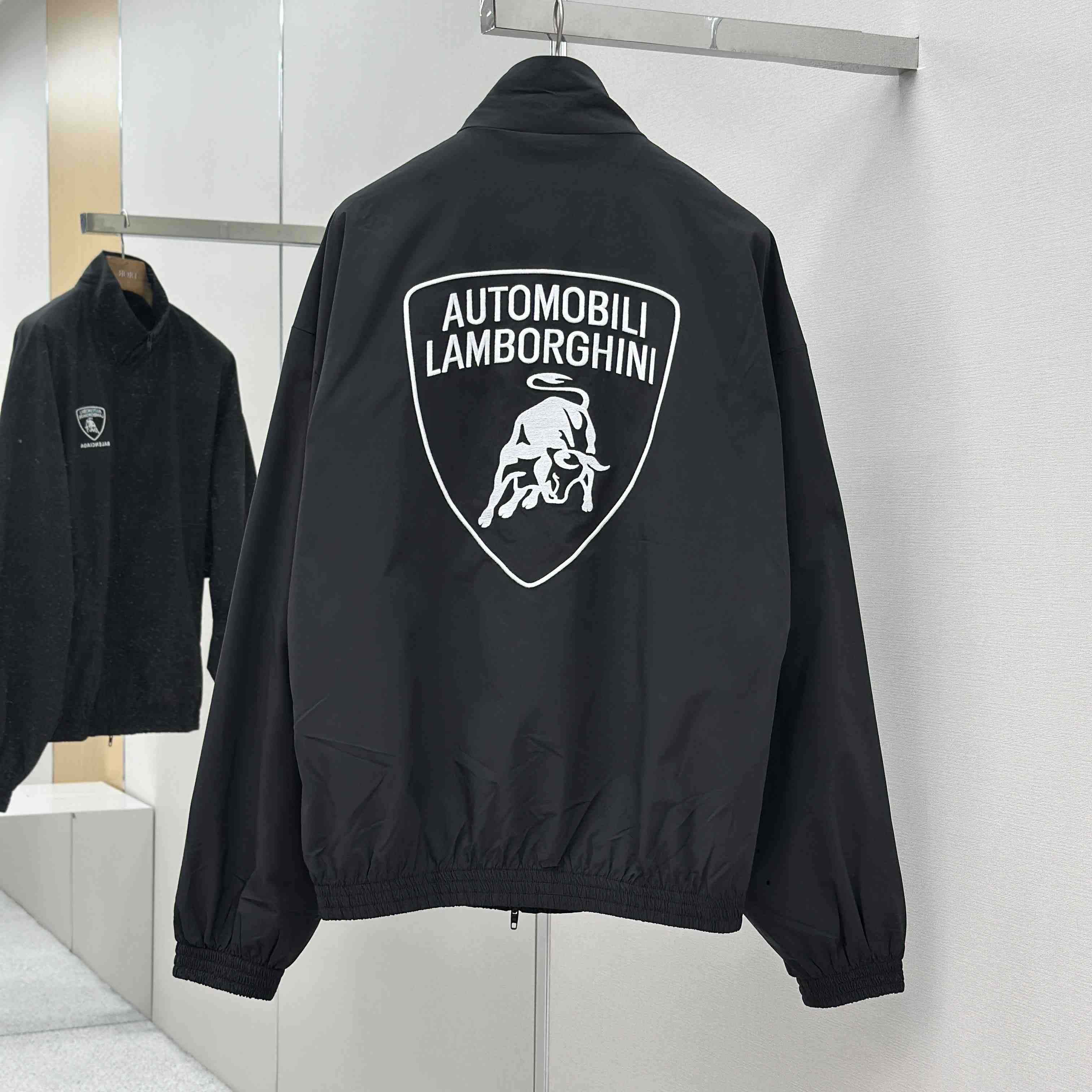 Balenciaga x Automobili Lamborghini Logo-embroidered Track Jacket - EUR FASHION