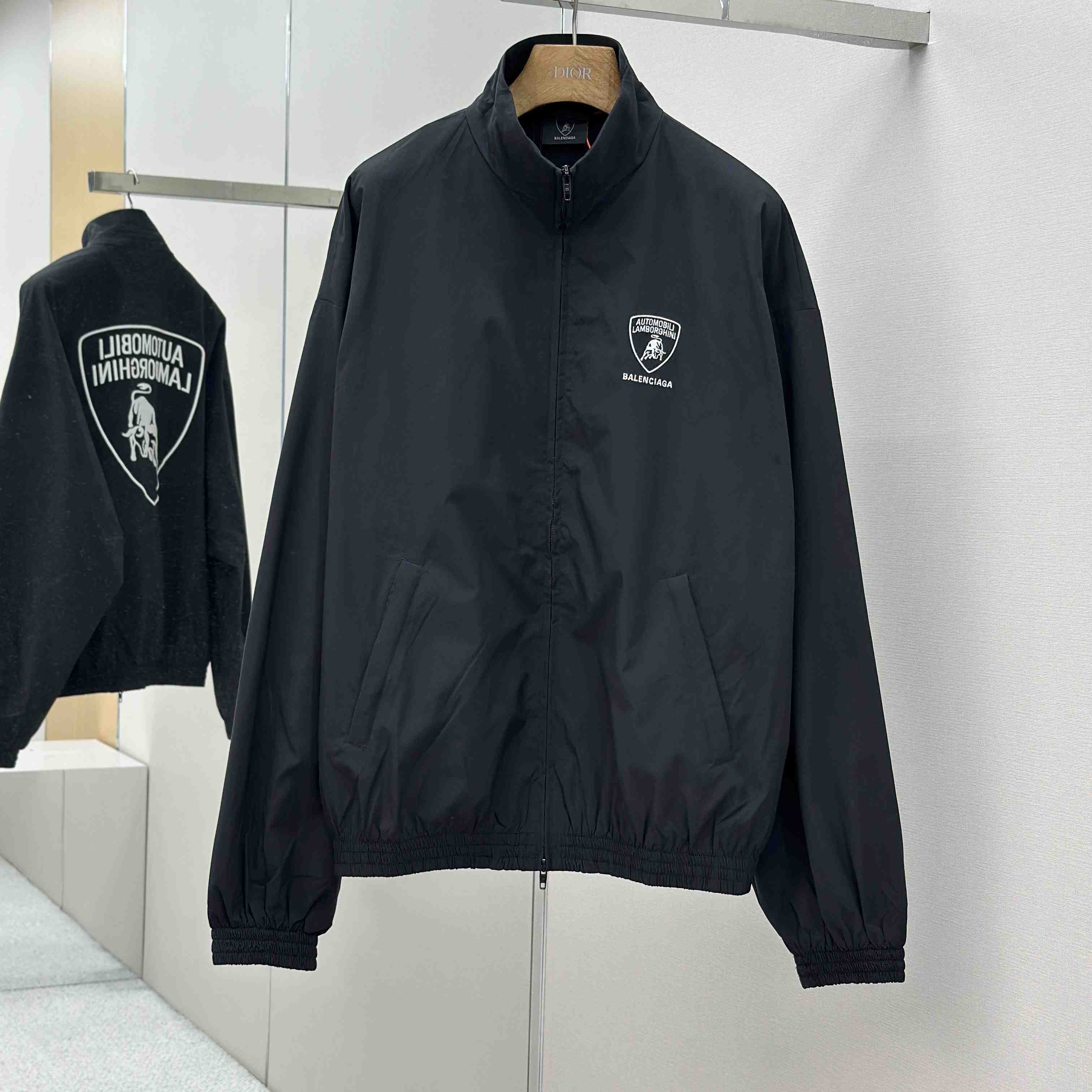 Balenciaga x Automobili Lamborghini Logo-embroidered Track Jacket - EUR FASHION