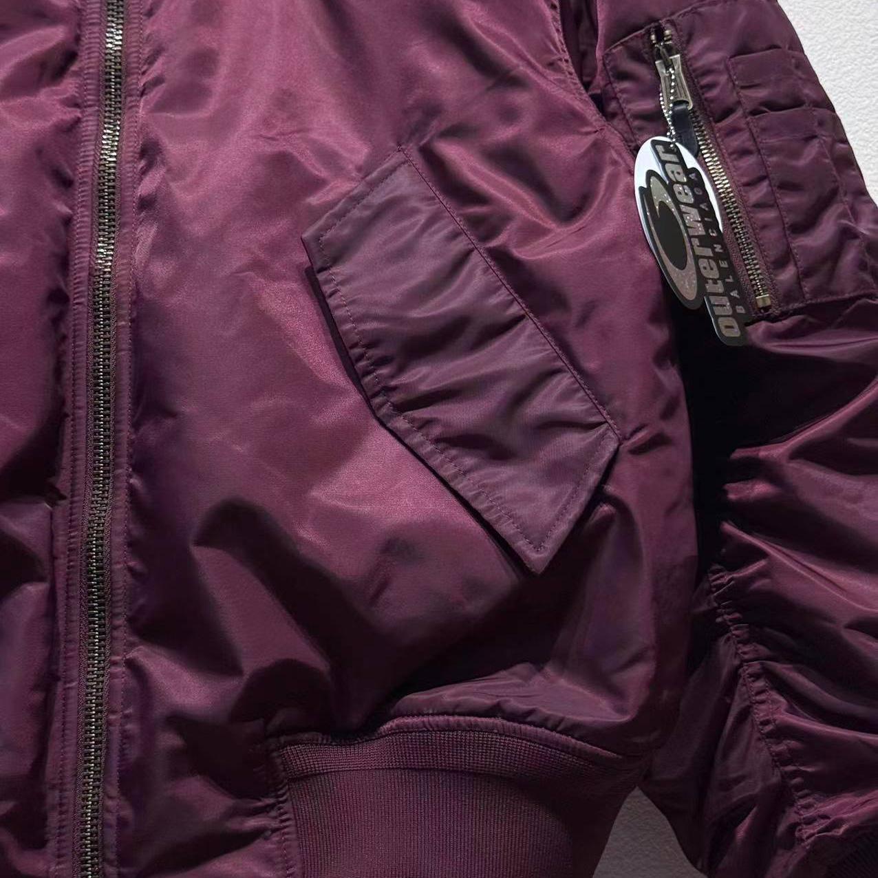 Balenciaga Bomber Jacket Large Fit In Dark Purple - EUR FASHION
