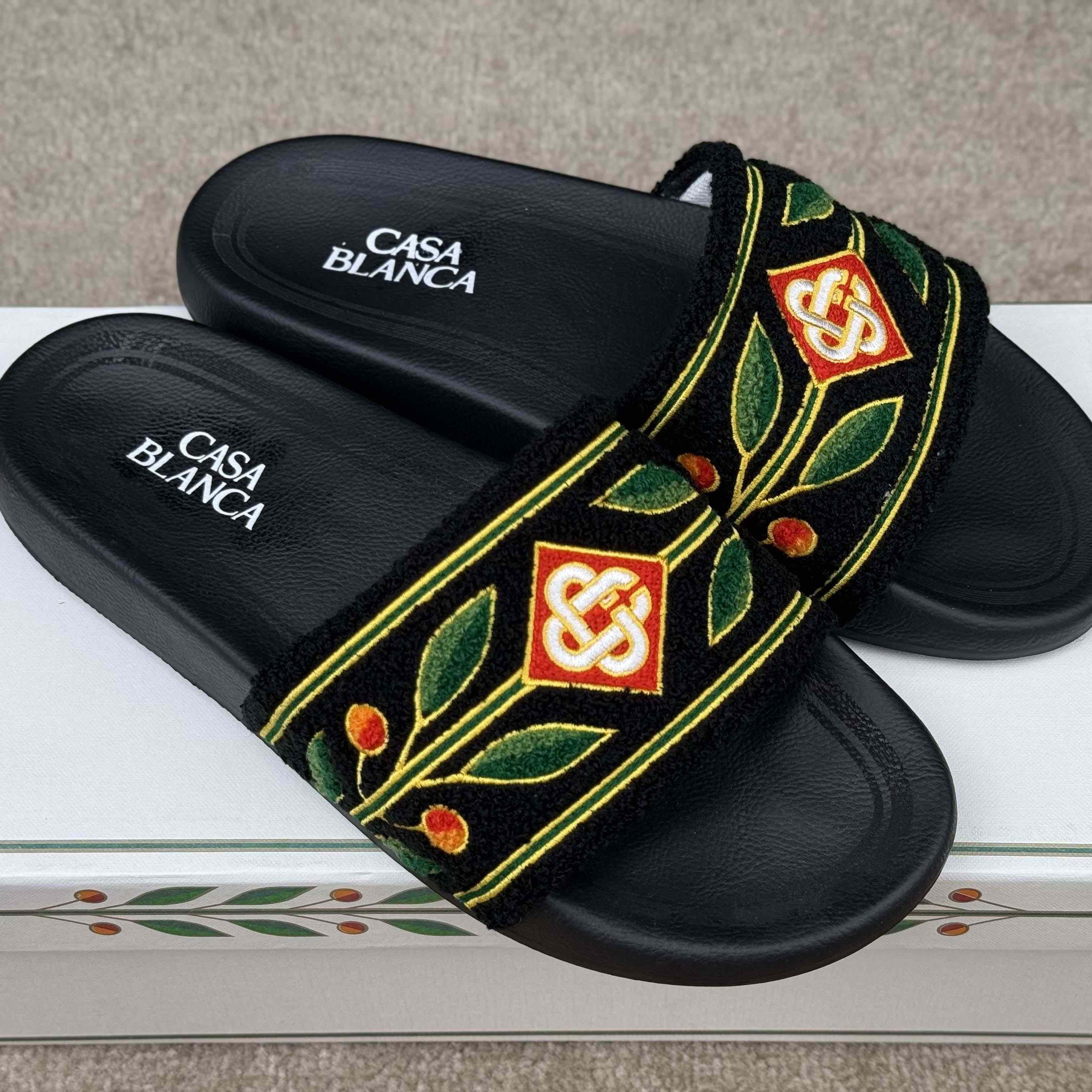 Casablanca Laurel Terry Slider  - EUR FASHION