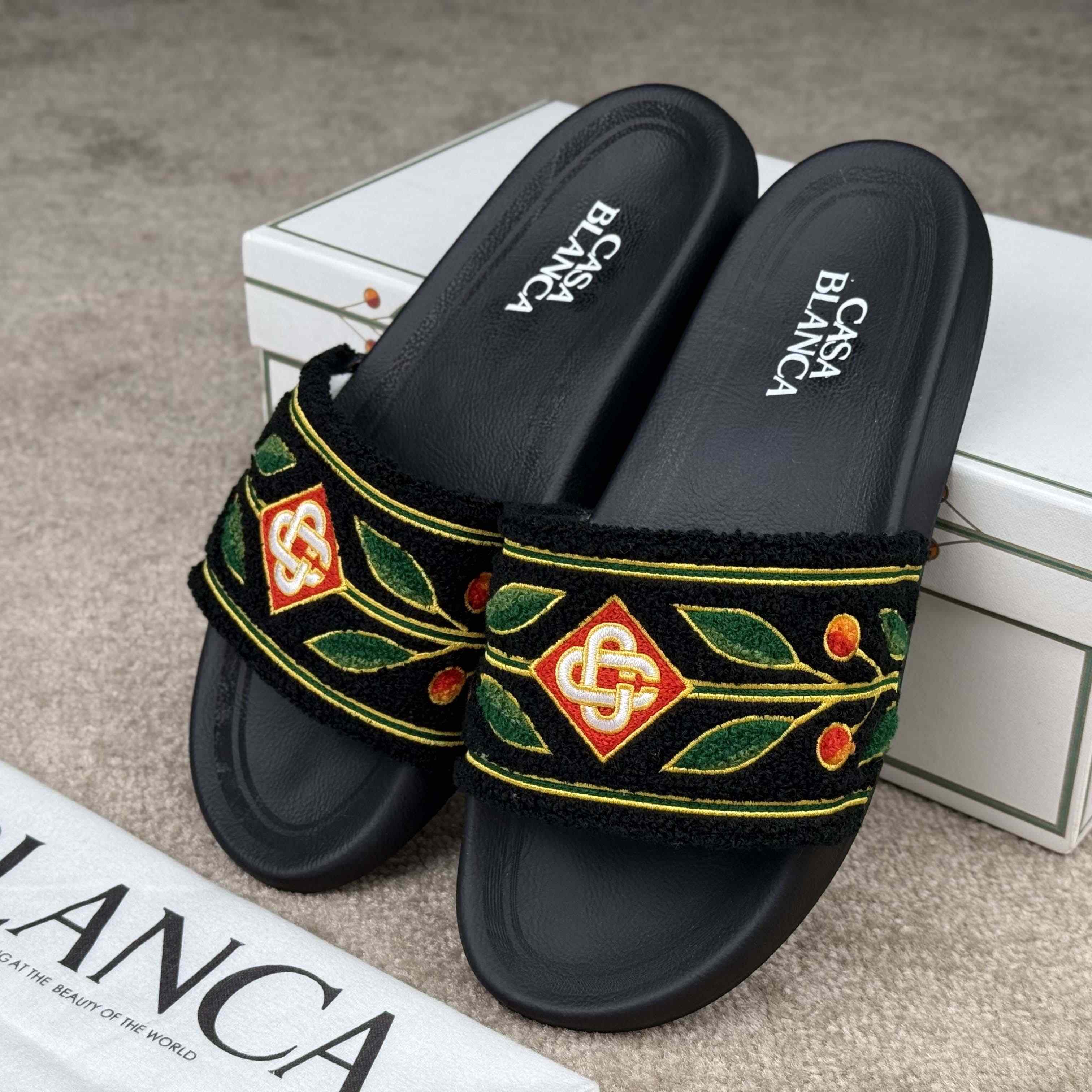Casablanca Laurel Terry Slider  - EUR FASHION
