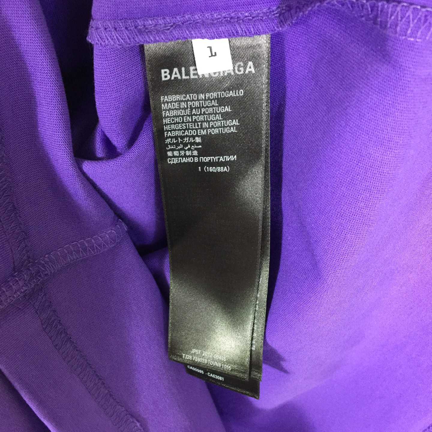 Balenciaga Basketball Series - Oversized T-Shirt In Deep Purple Vintage Jersey - EUR FASHION