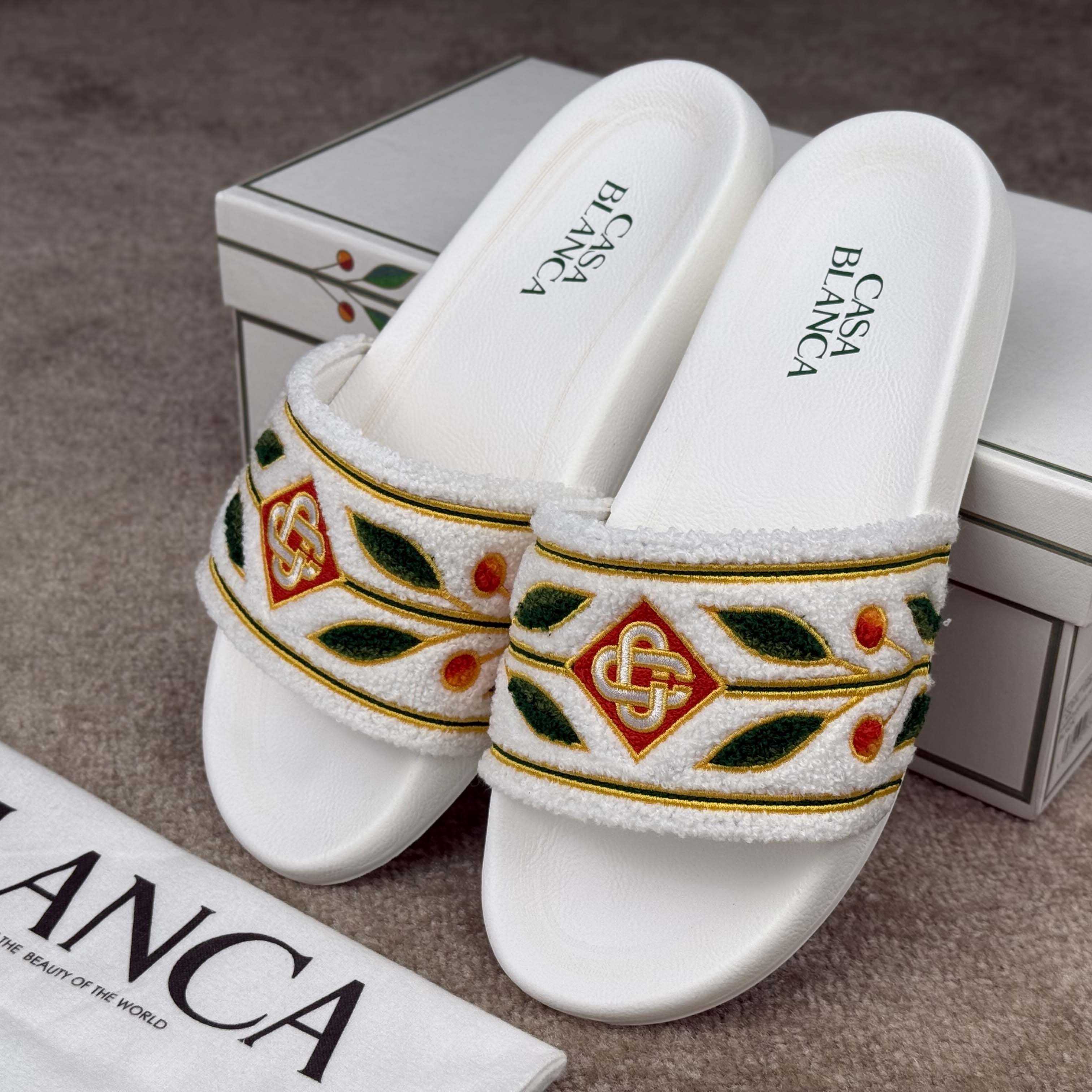 Casablanca Laurel Terry Slider  - EUR FASHION