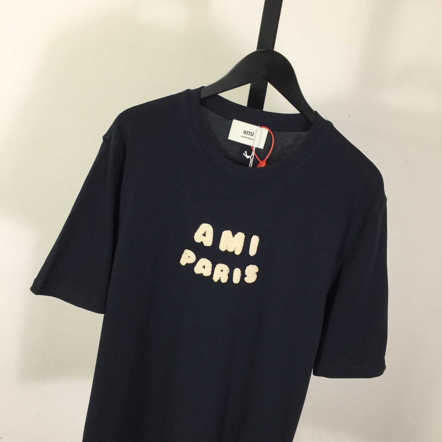 AMI Paris T-Shirt In Dark Blue - EUR FASHION