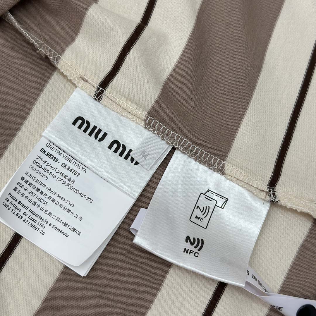 Miu Miu Striped Polo Shirt - EUR FASHION