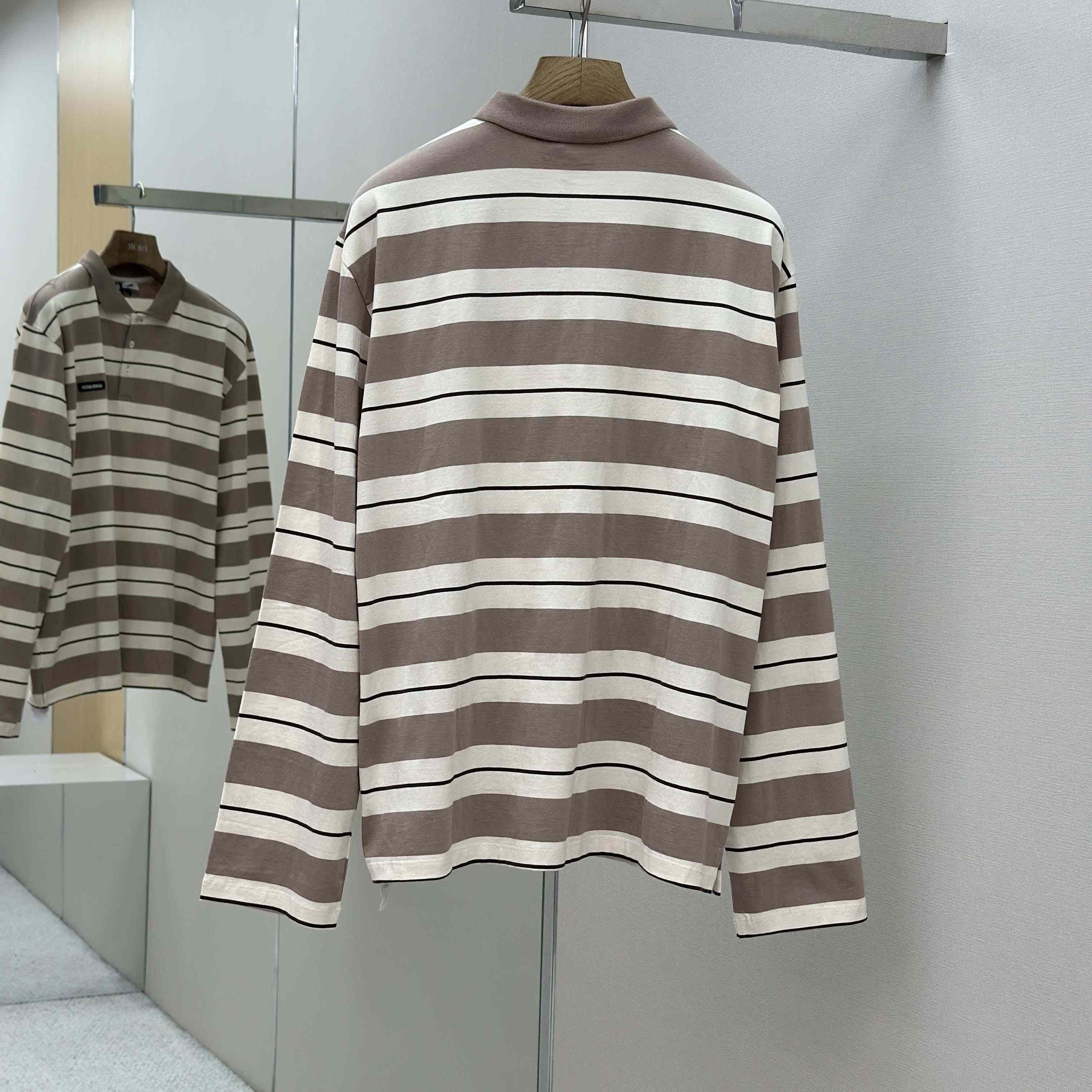 Miu Miu Striped Polo Shirt - EUR FASHION