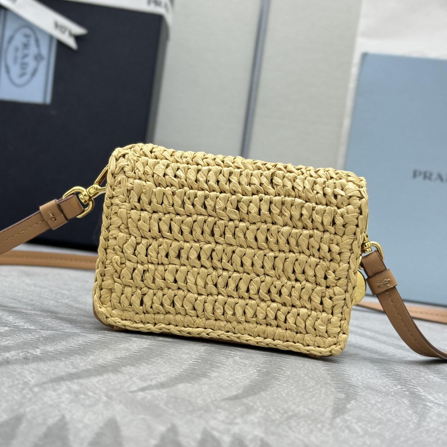 Prada Crochet Card Holder With Shoulder Strap - EUR FASHION
