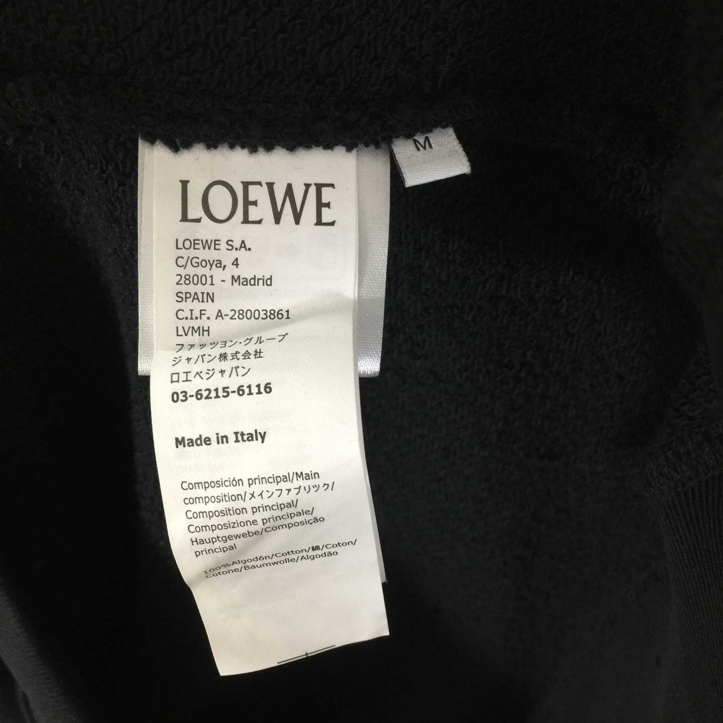 Loewe Relaxed Fit Hoodie In Cotton - EUR FASHION