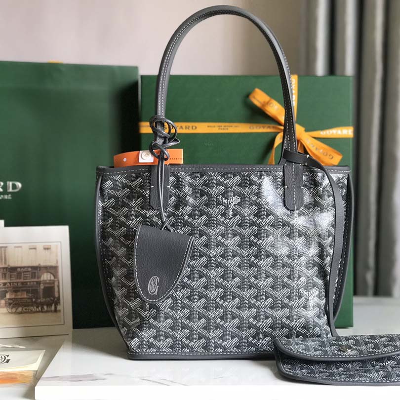 Goyard Goyardine Reversible Mini Anjou Grey （20*20*10cm） - EUR FASHION