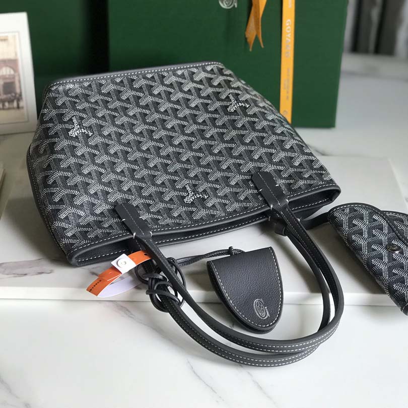 Goyard Goyardine Reversible Mini Anjou Grey （20*20*10cm） - EUR FASHION