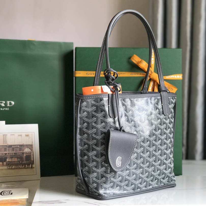 Goyard Goyardine Reversible Mini Anjou Grey （20*20*10cm） - EUR FASHION