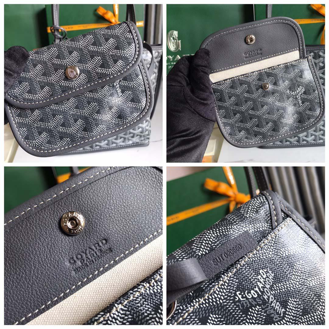 Goyard Goyardine Reversible Mini Anjou Grey （20*20*10cm） - EUR FASHION
