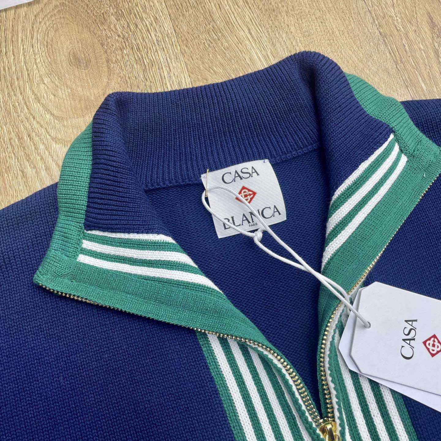 Casablanca Knit Tennis Track Jacket   D0095 - EUR FASHION