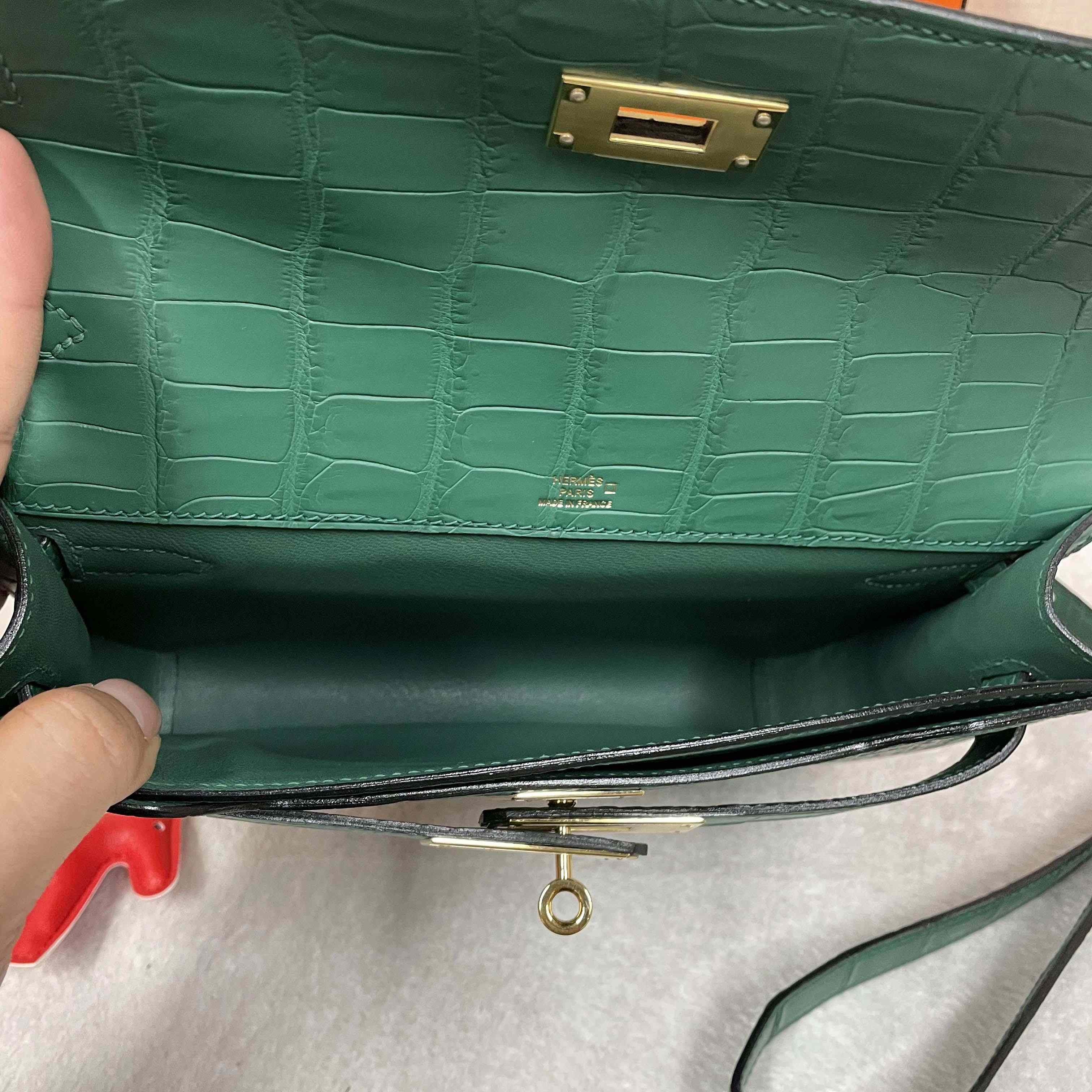 Hermes Kelly Depeche Malachite 25cm - EUR FASHION