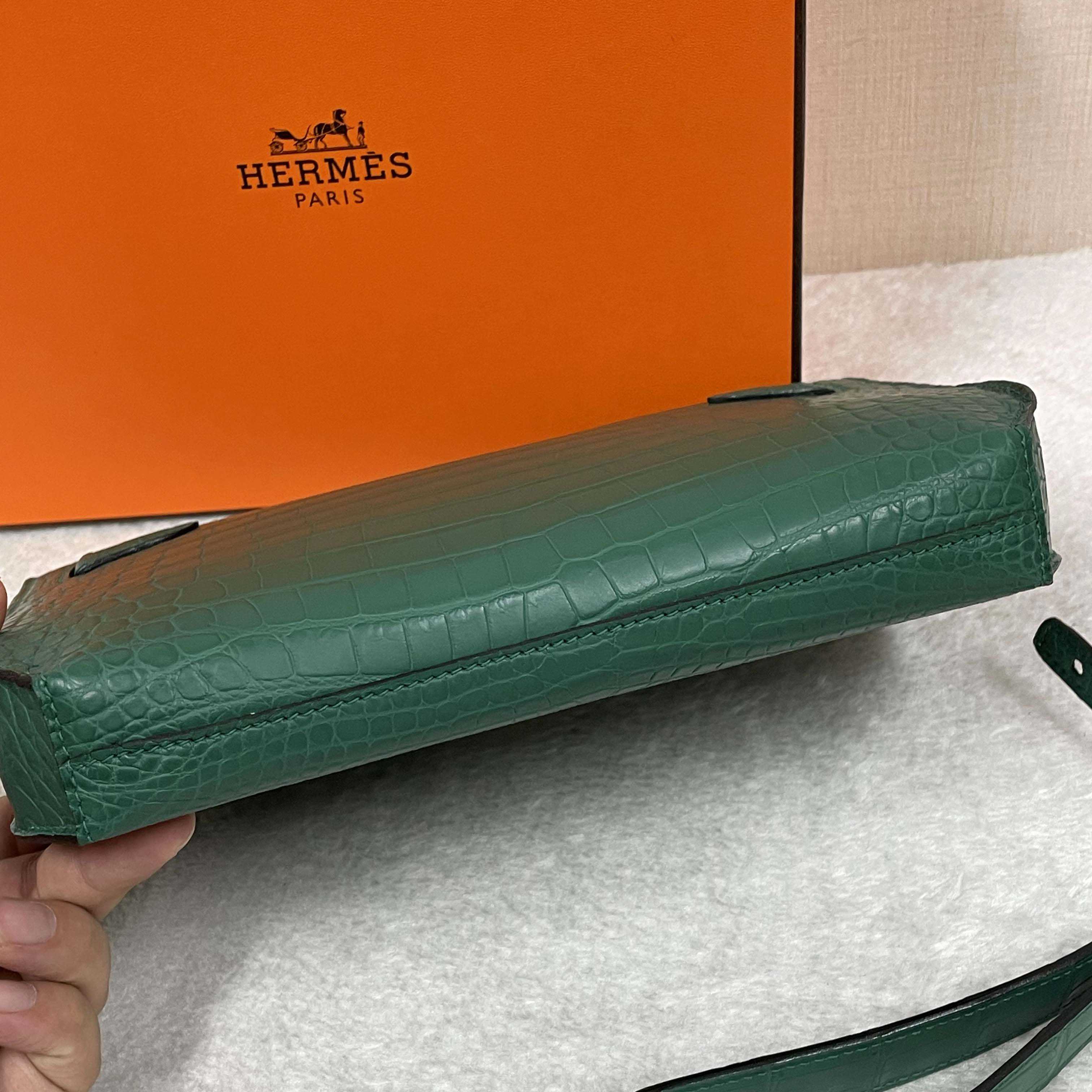 Hermes Kelly Depeche Malachite 25cm - EUR FASHION