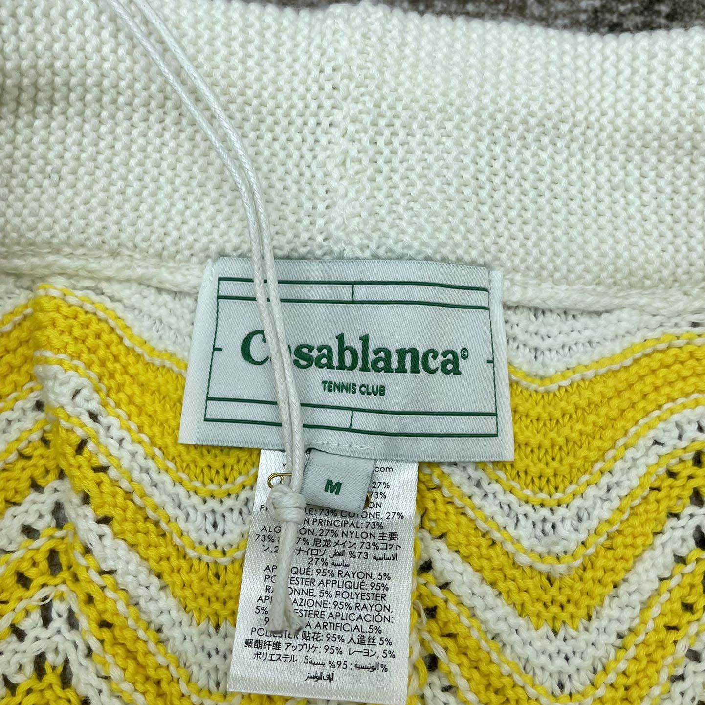 Casablanca Gradient Wave Knit Shorts   D0057 - EUR FASHION