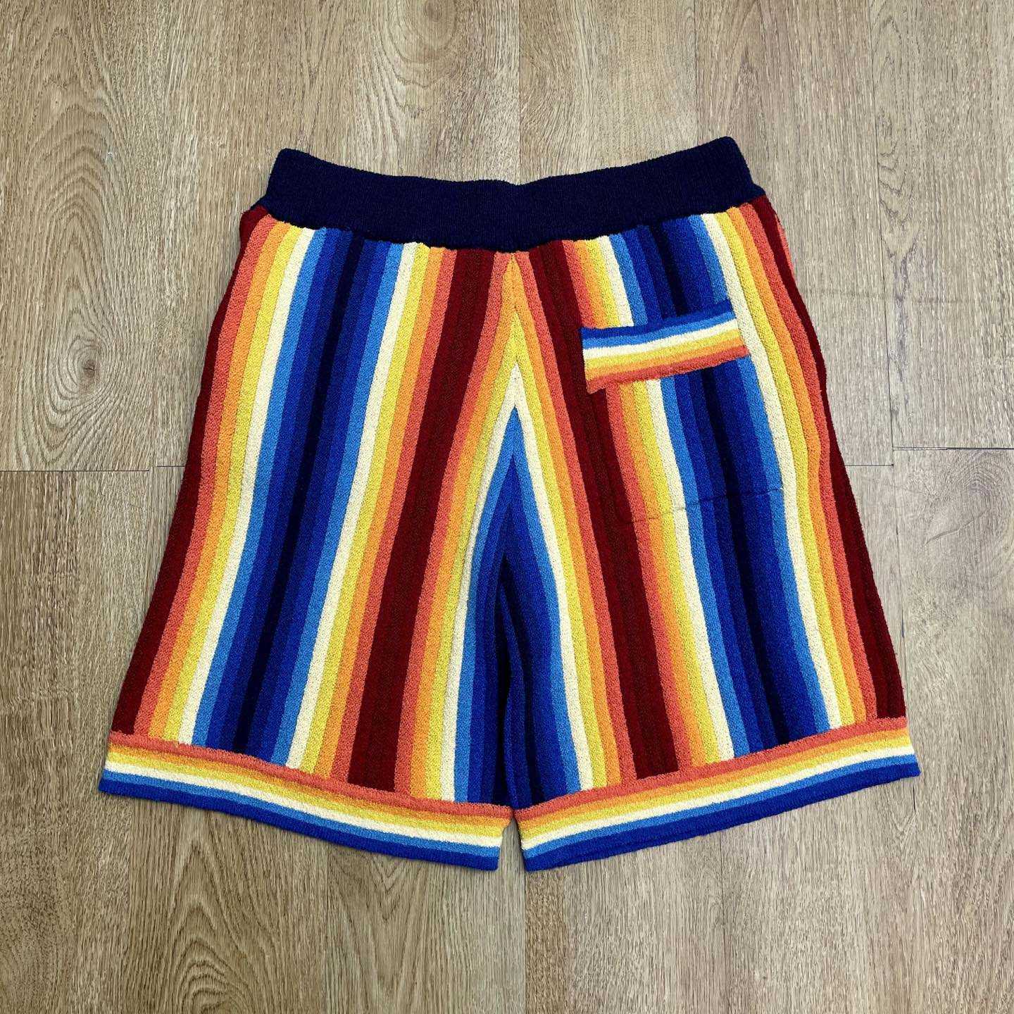 Casablanca Gradient Stripe Towelling Shorts Z6006 - EUR FASHION