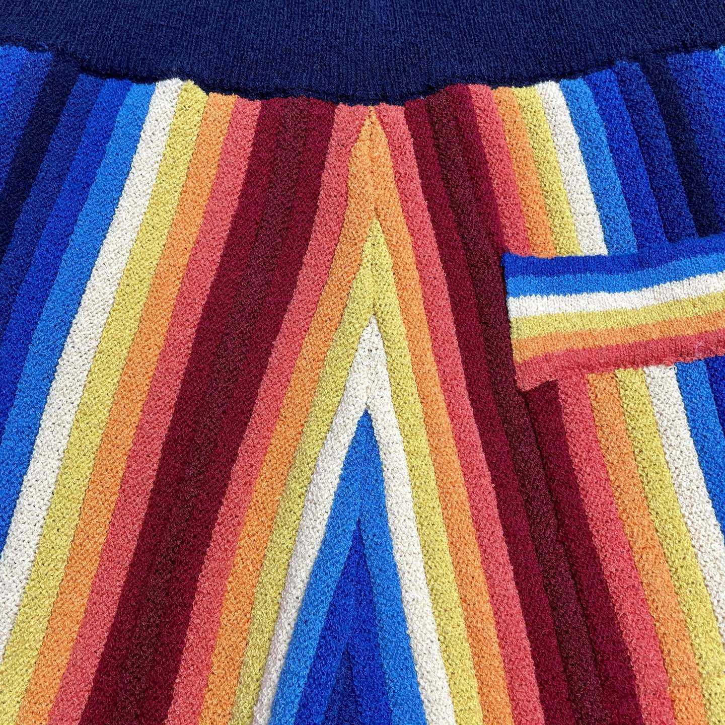 Casablanca Gradient Stripe Towelling Shorts Z6006 - EUR FASHION