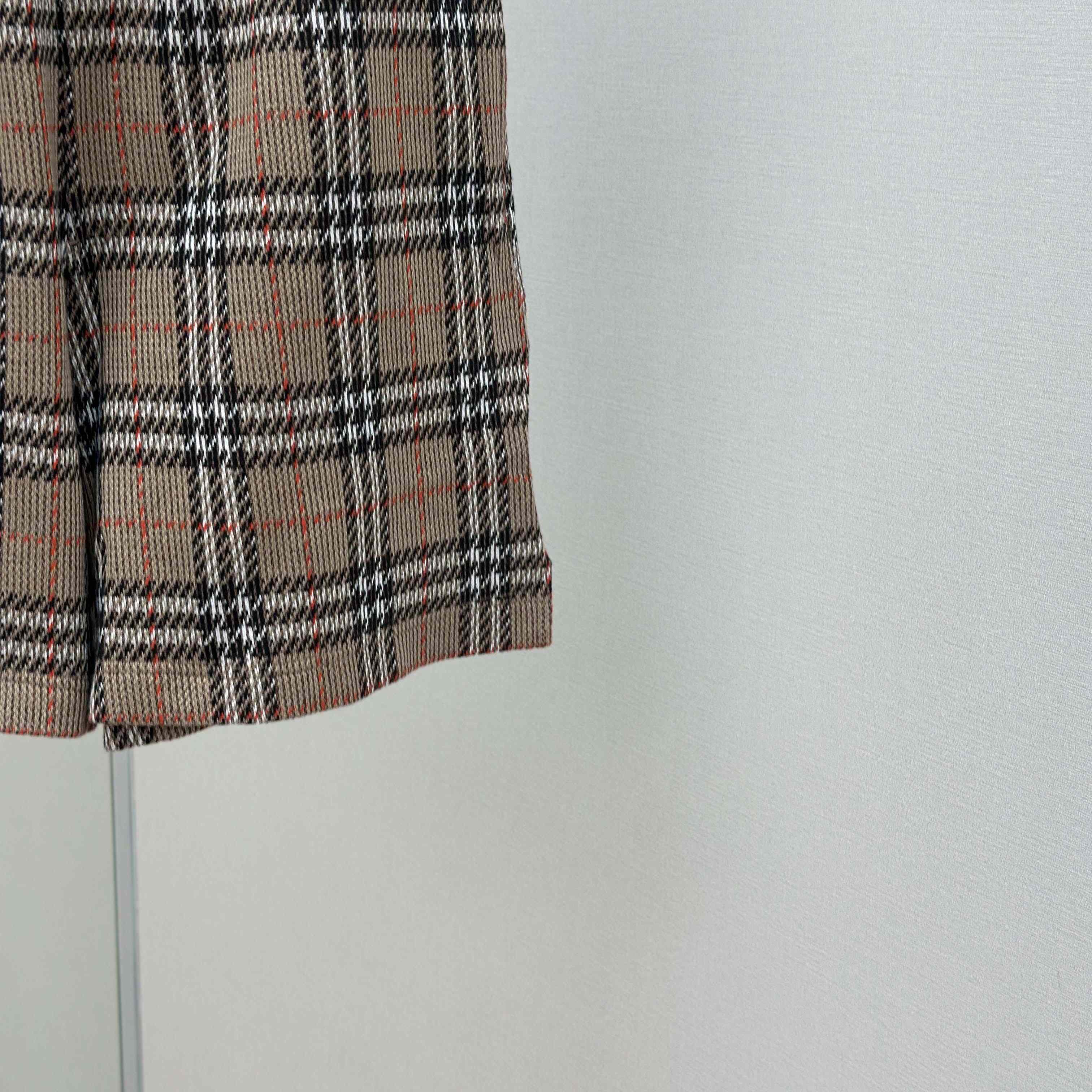 Burberry Check Cotton Blend Track Shorts - EUR FASHION