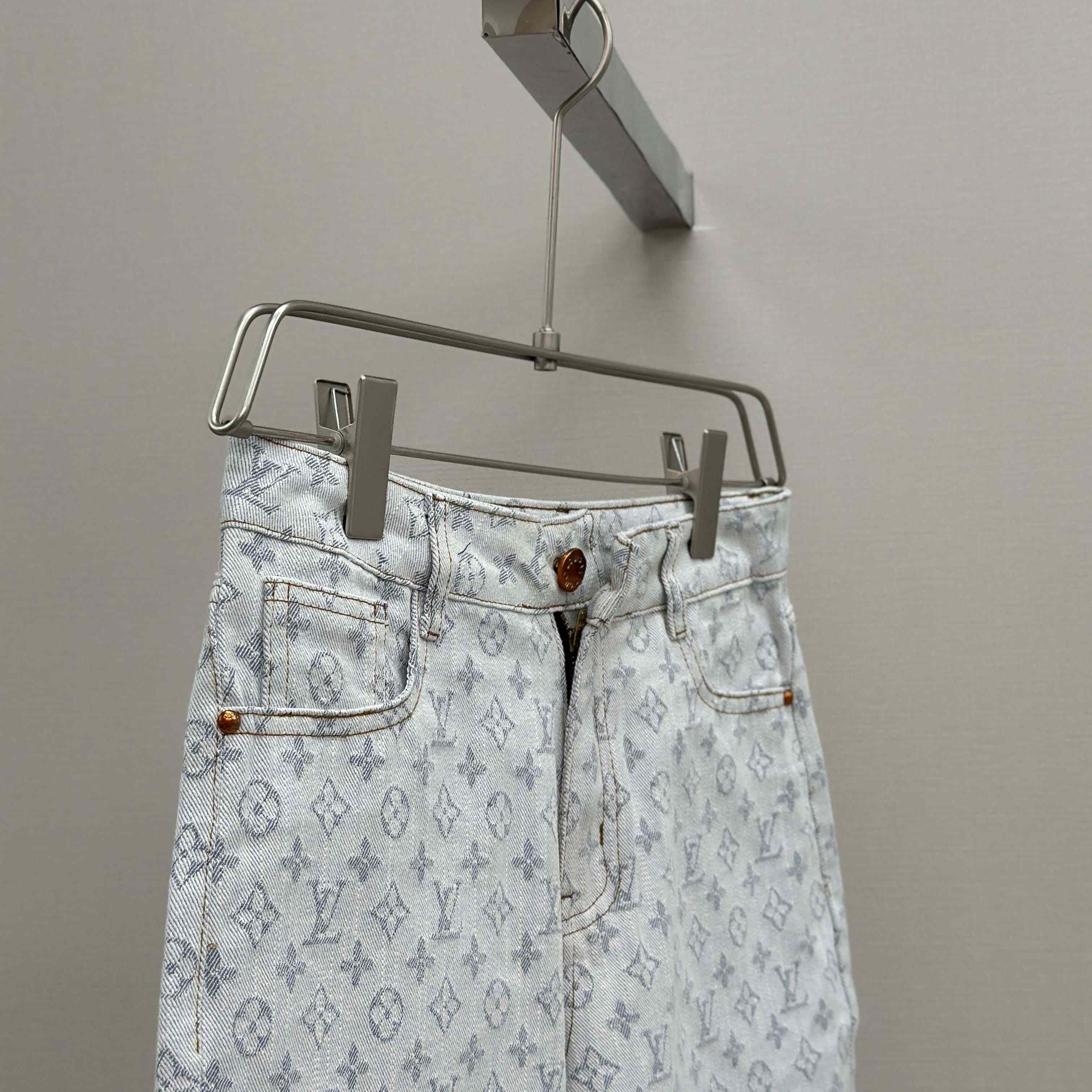 Louis Vuitton Monogram Denim Shorts - EUR FASHION