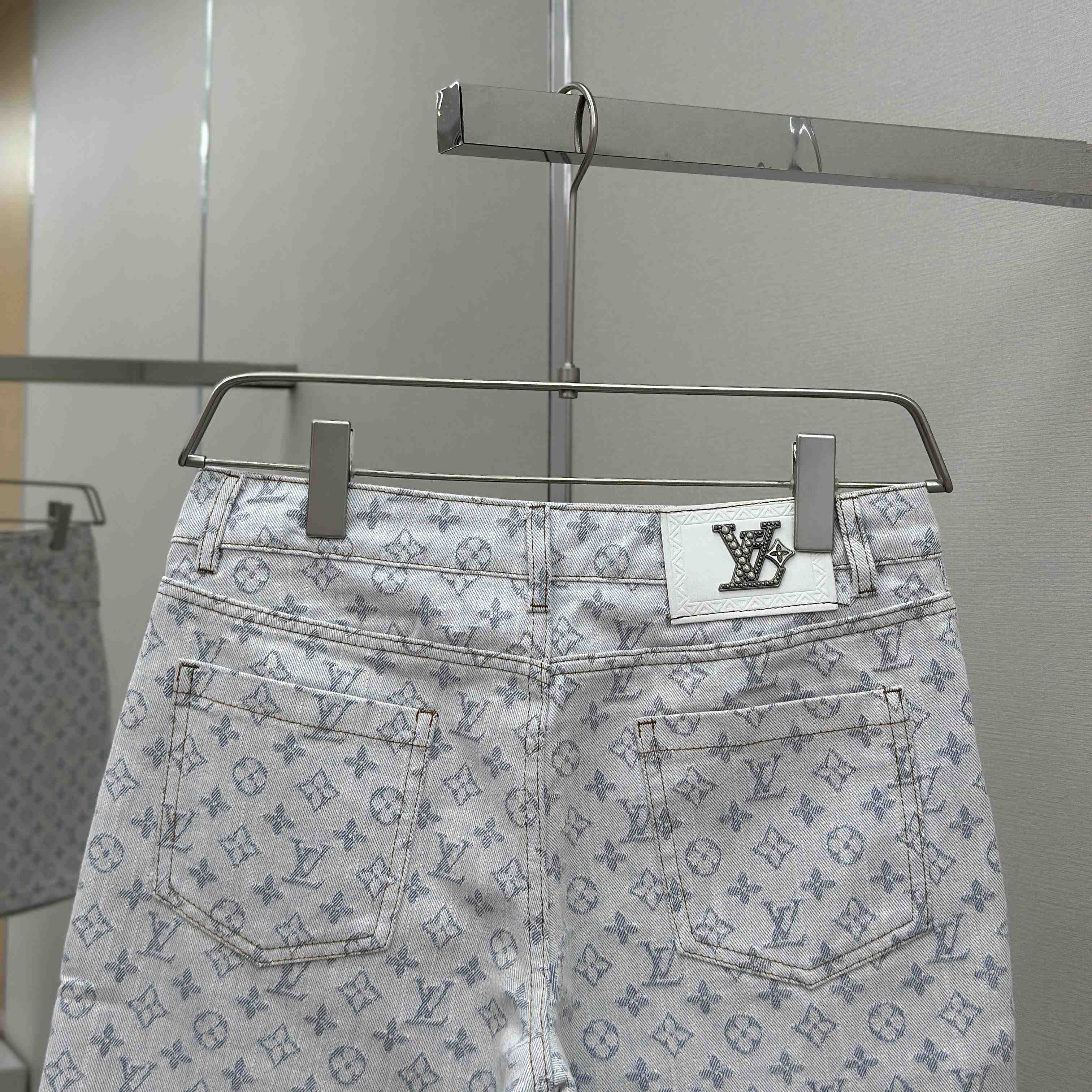 Louis Vuitton Monogram Denim Shorts - EUR FASHION