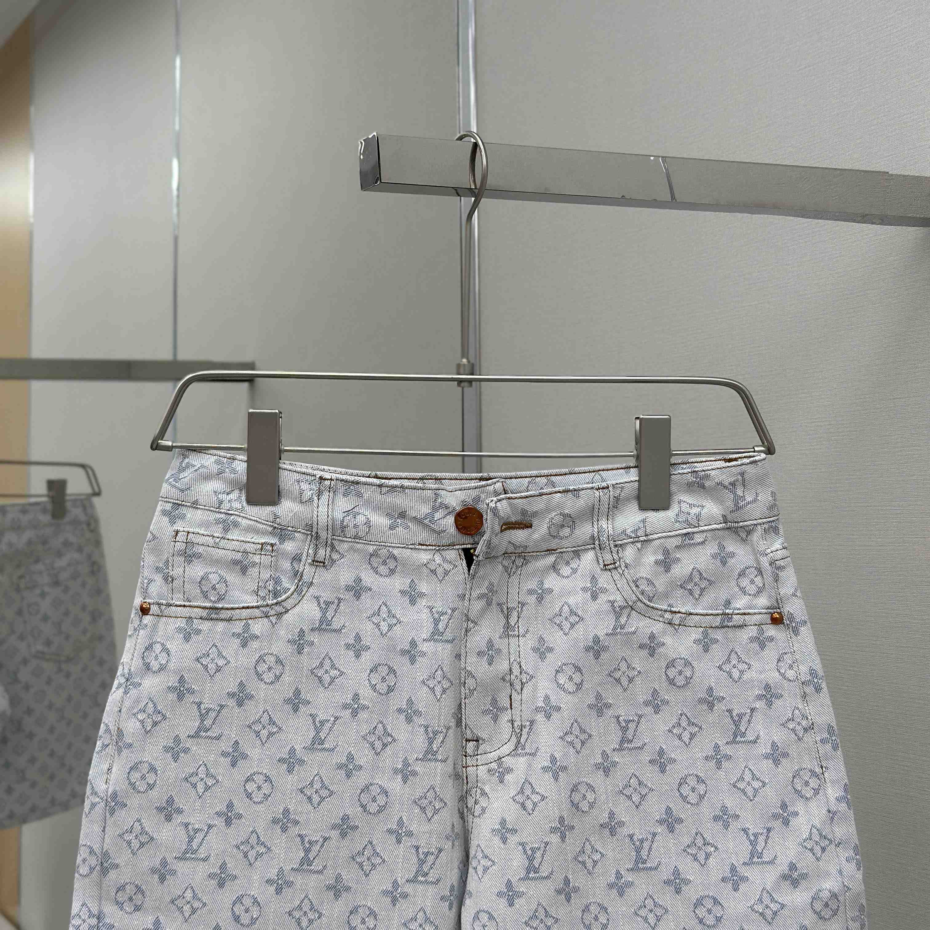 Louis Vuitton Monogram Denim Shorts - EUR FASHION