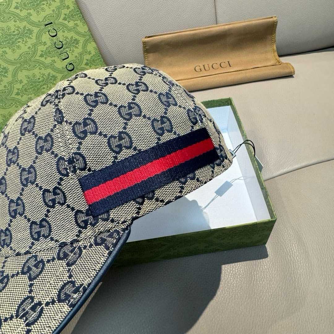 Gucci Original GG Canvas Baseball Hat With Web - EUR FASHION