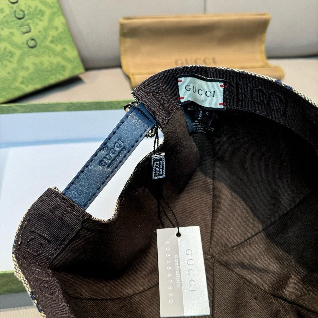 Gucci Original GG Canvas Baseball Hat With Web - EUR FASHION