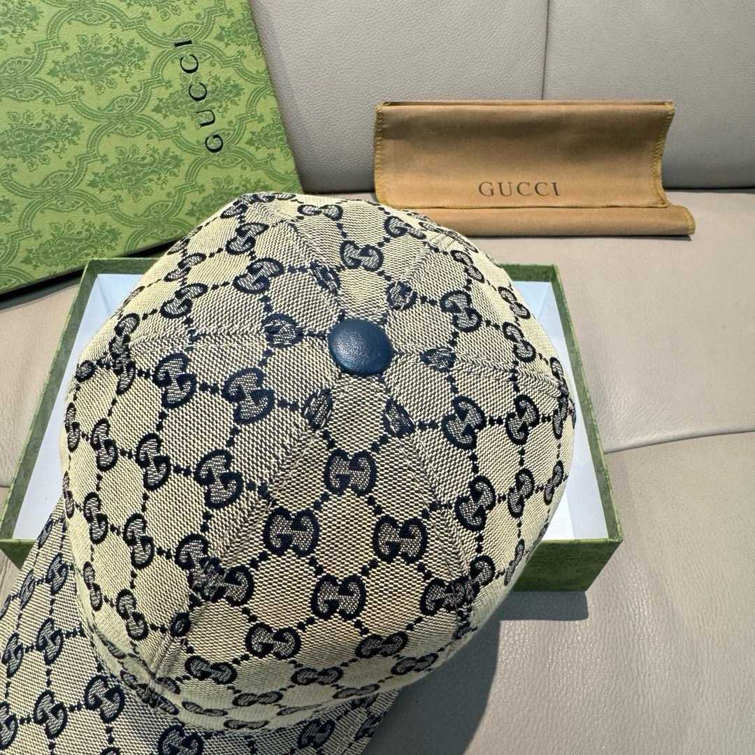 Gucci Original GG Canvas Baseball Hat With Web - EUR FASHION