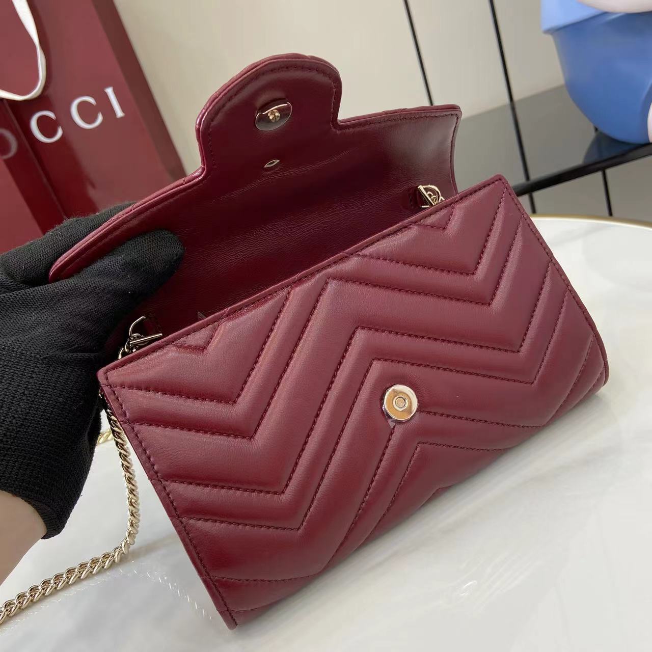Gucci GG Marmont Wallet On Chain - EUR FASHION