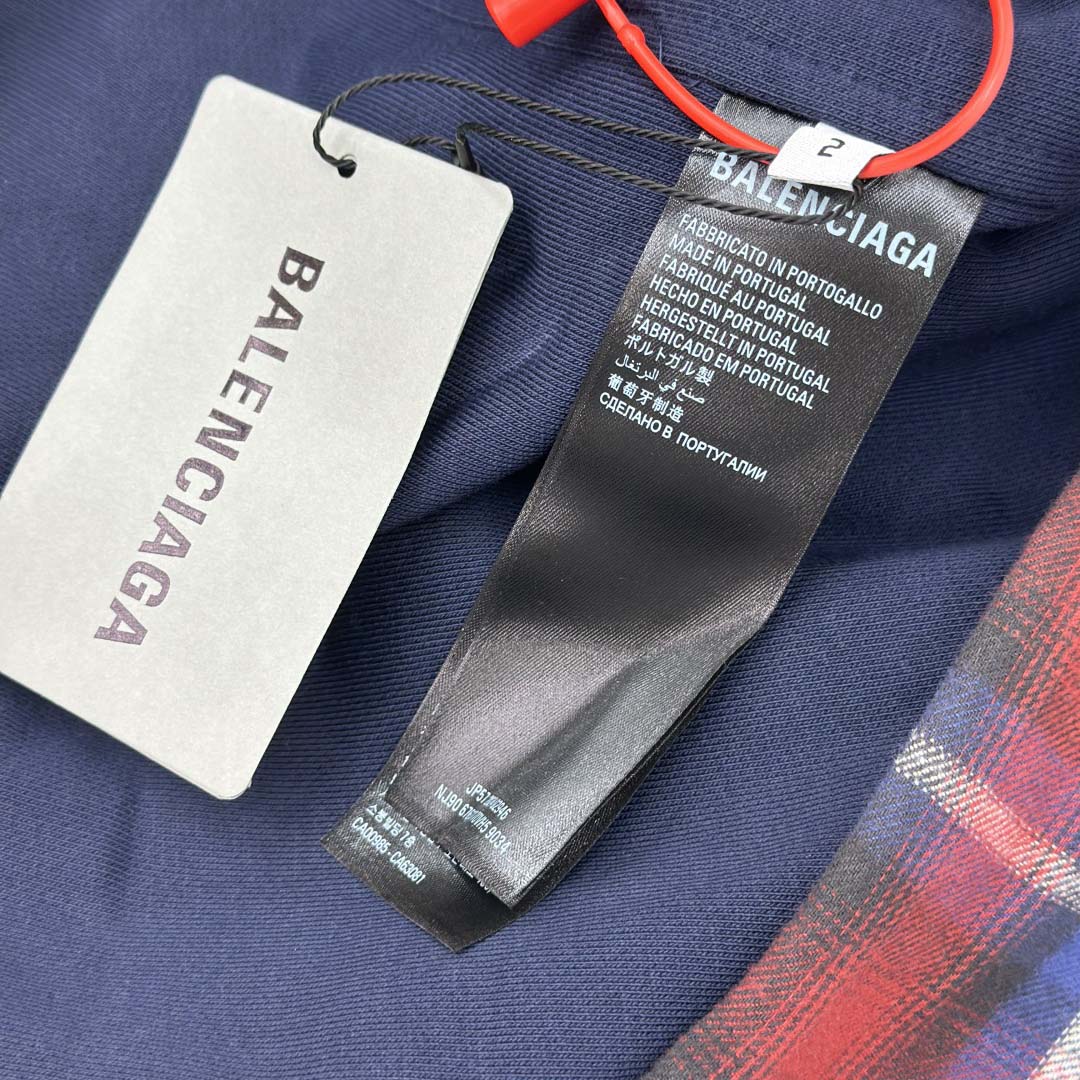 Balenciaga Check-print Lined Shirt - EUR FASHION
