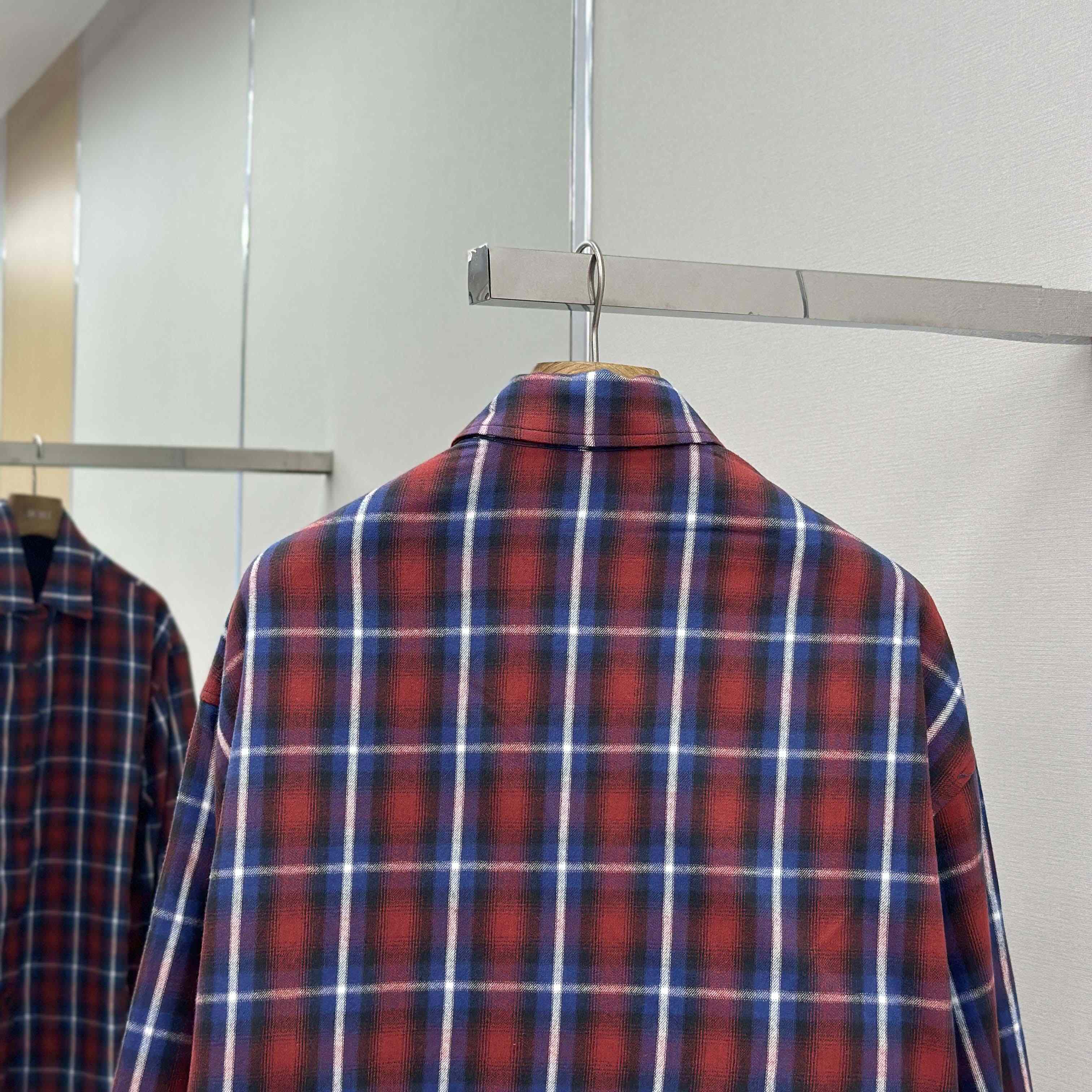 Balenciaga Check-print Lined Shirt - EUR FASHION